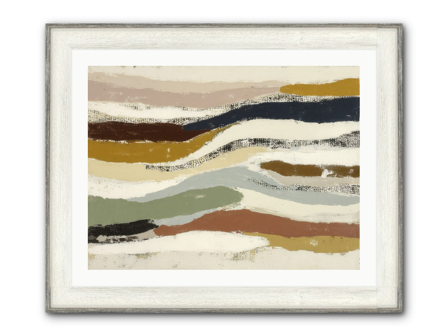 Haze No.2 Framed Print - Driftwood White 32x24