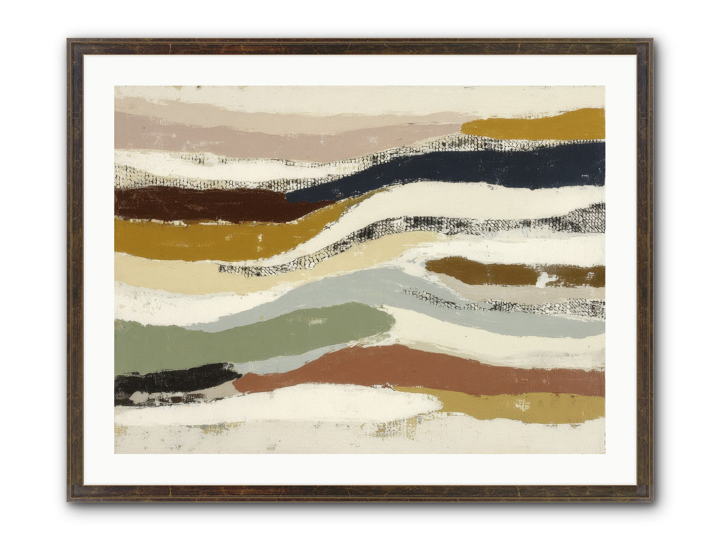 Haze No.2 Framed Print - Slimwoods Black/Gold 32x24