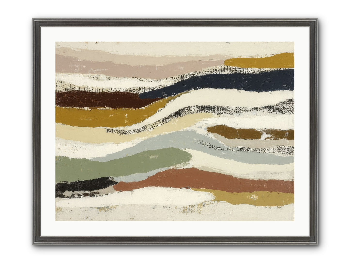 Haze No.2 Framed Print - Slimwoods Black/Silver 32x24