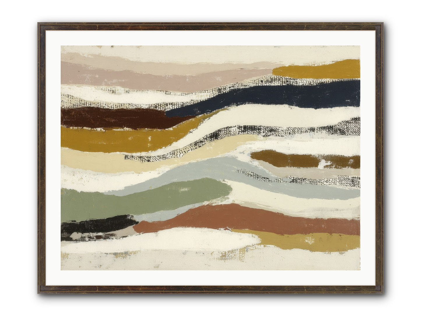 Haze No.2 Framed Print - Slimwoods Black/Gold 40x30
