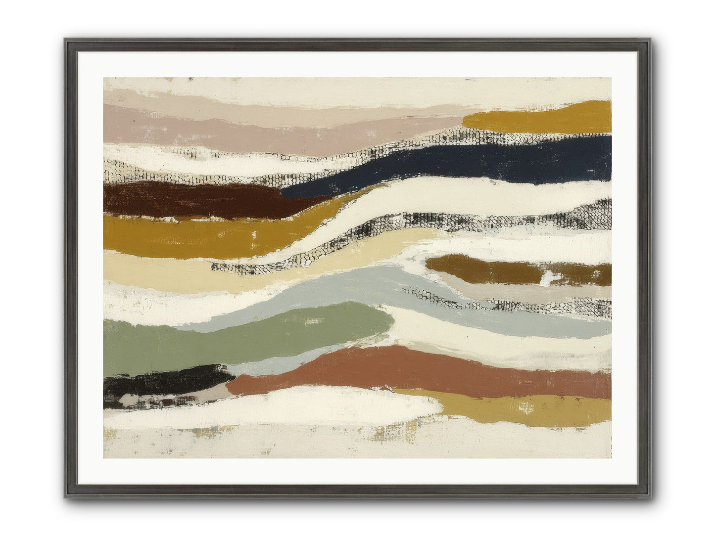 Haze No.2 Framed Print - Slimwoods Black/Silver 40x30