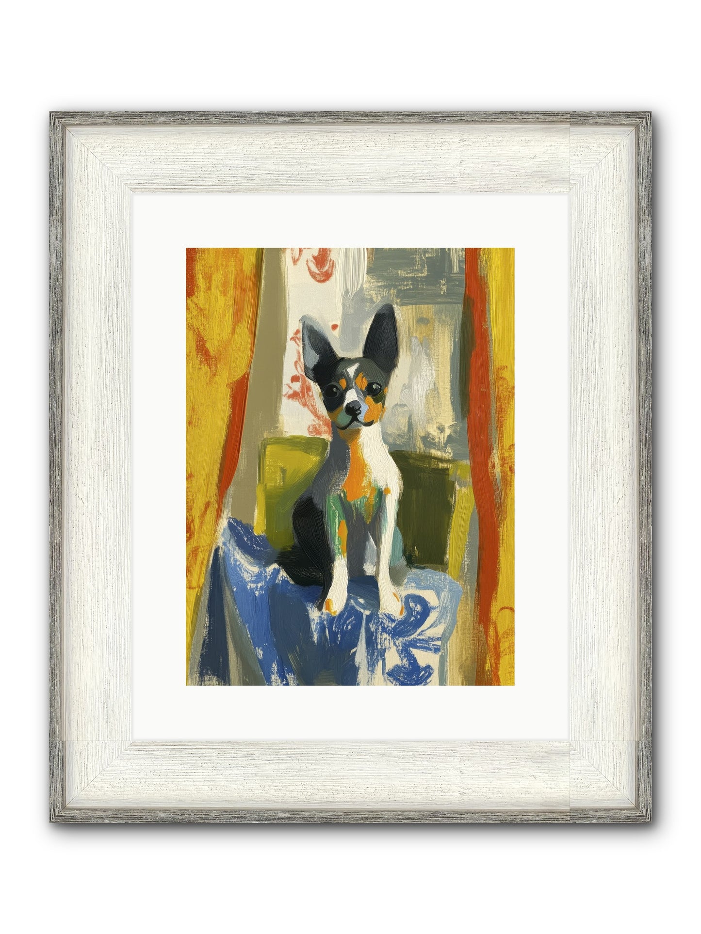 Hazel Mae Framed Print - Driftwood White 12x16