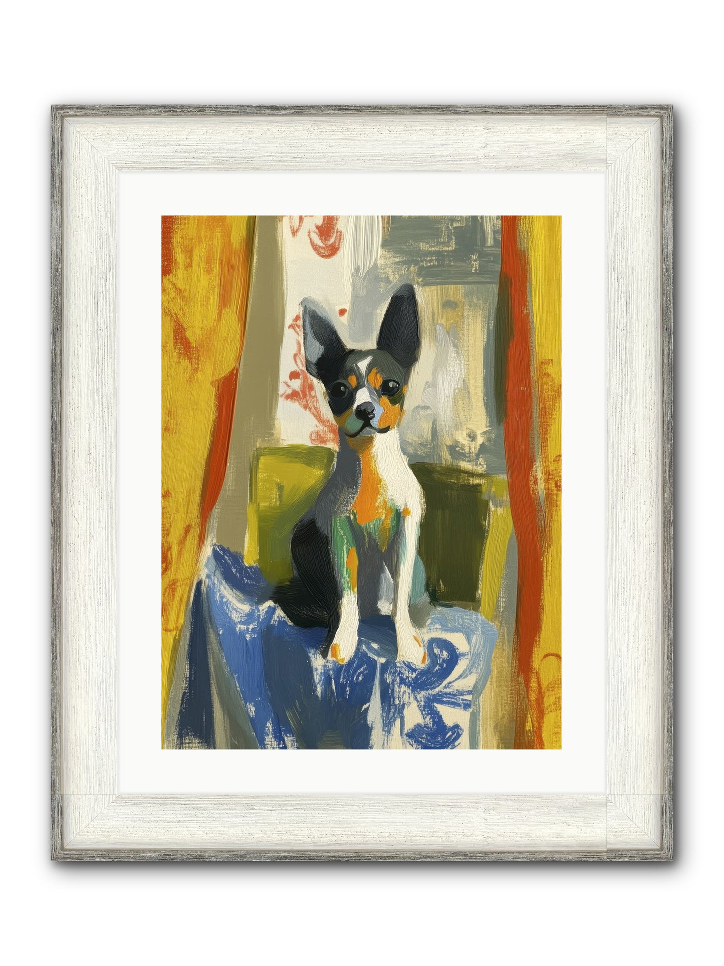 Hazel Mae Framed Print - Driftwood White 18x24