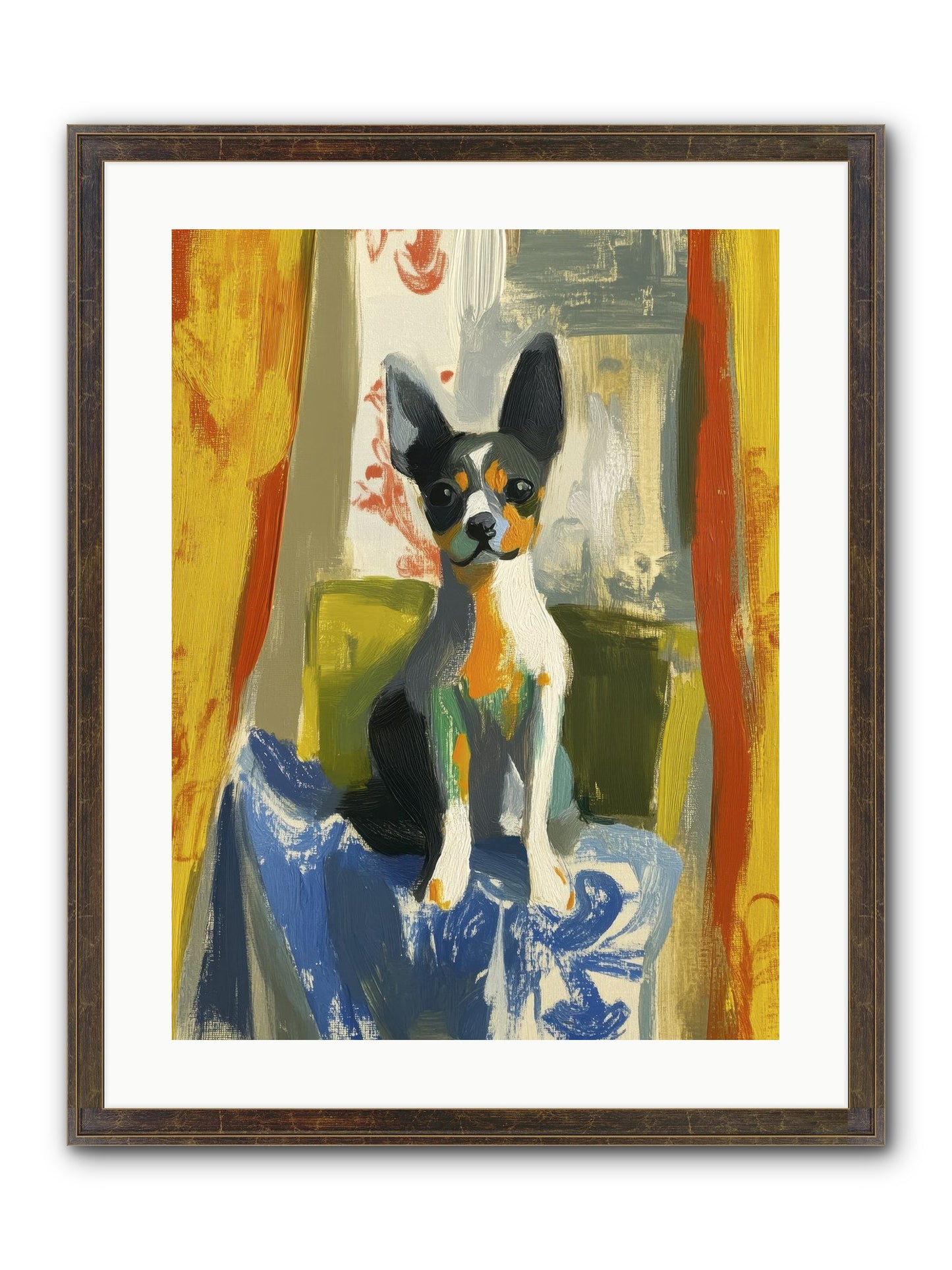 Hazel Mae Framed Print - Slimwoods Black/Gold 18x24