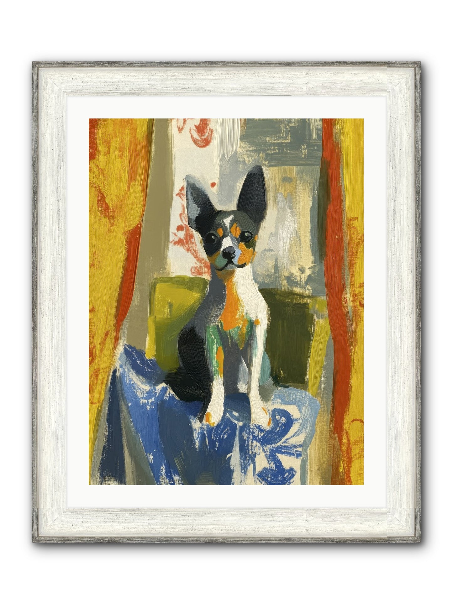 Hazel Mae Framed Print - Driftwood White 24x32
