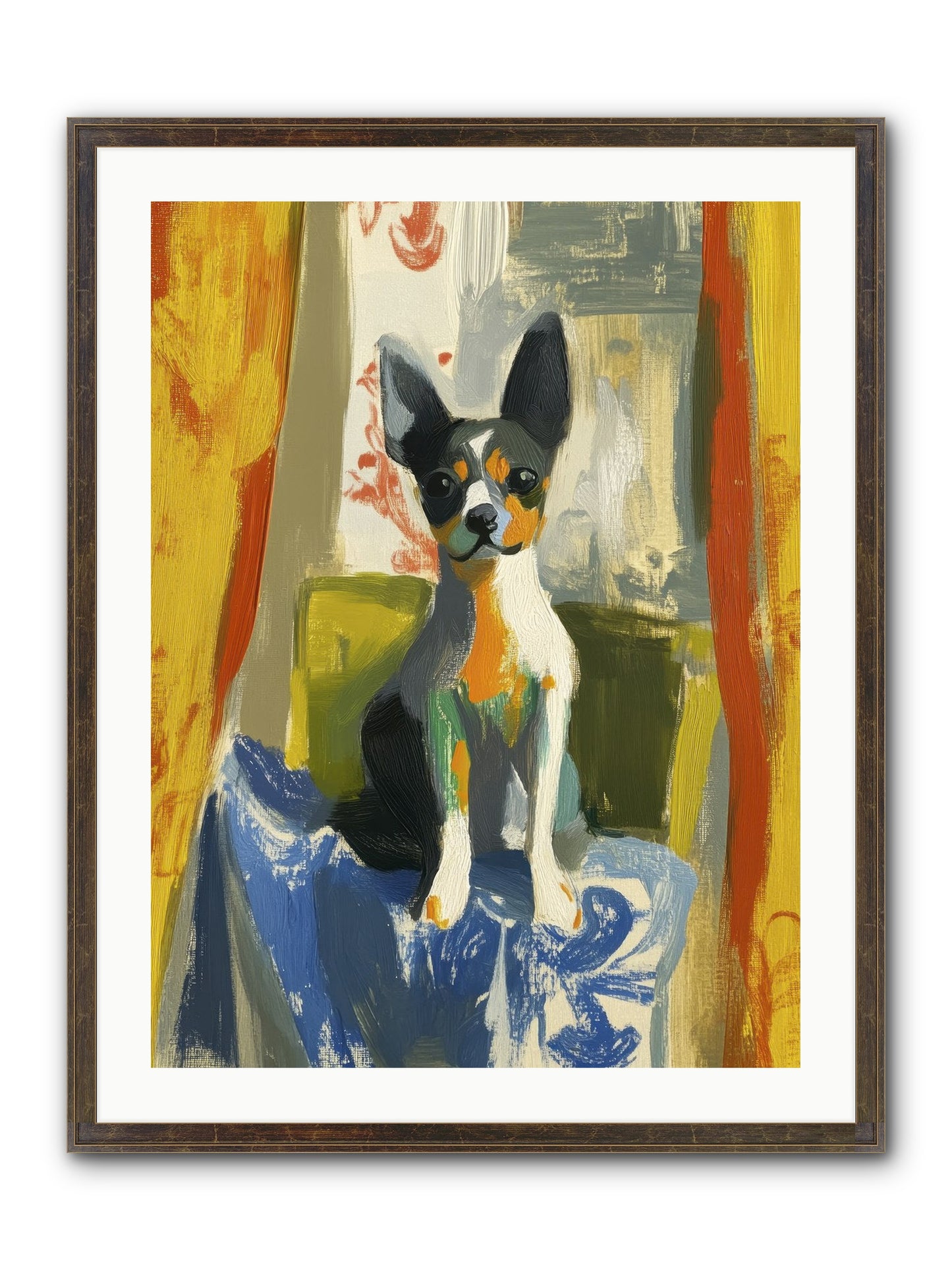 Hazel Mae Framed Print - Slimwoods Black/Gold 24x32