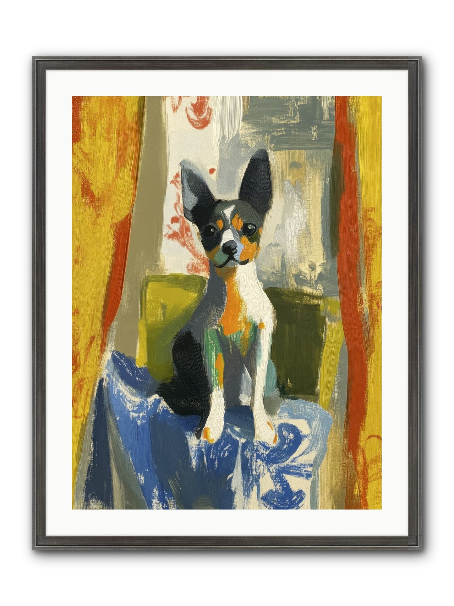 Hazel Mae Framed Print - Slimwoods Black/Silver 24x32