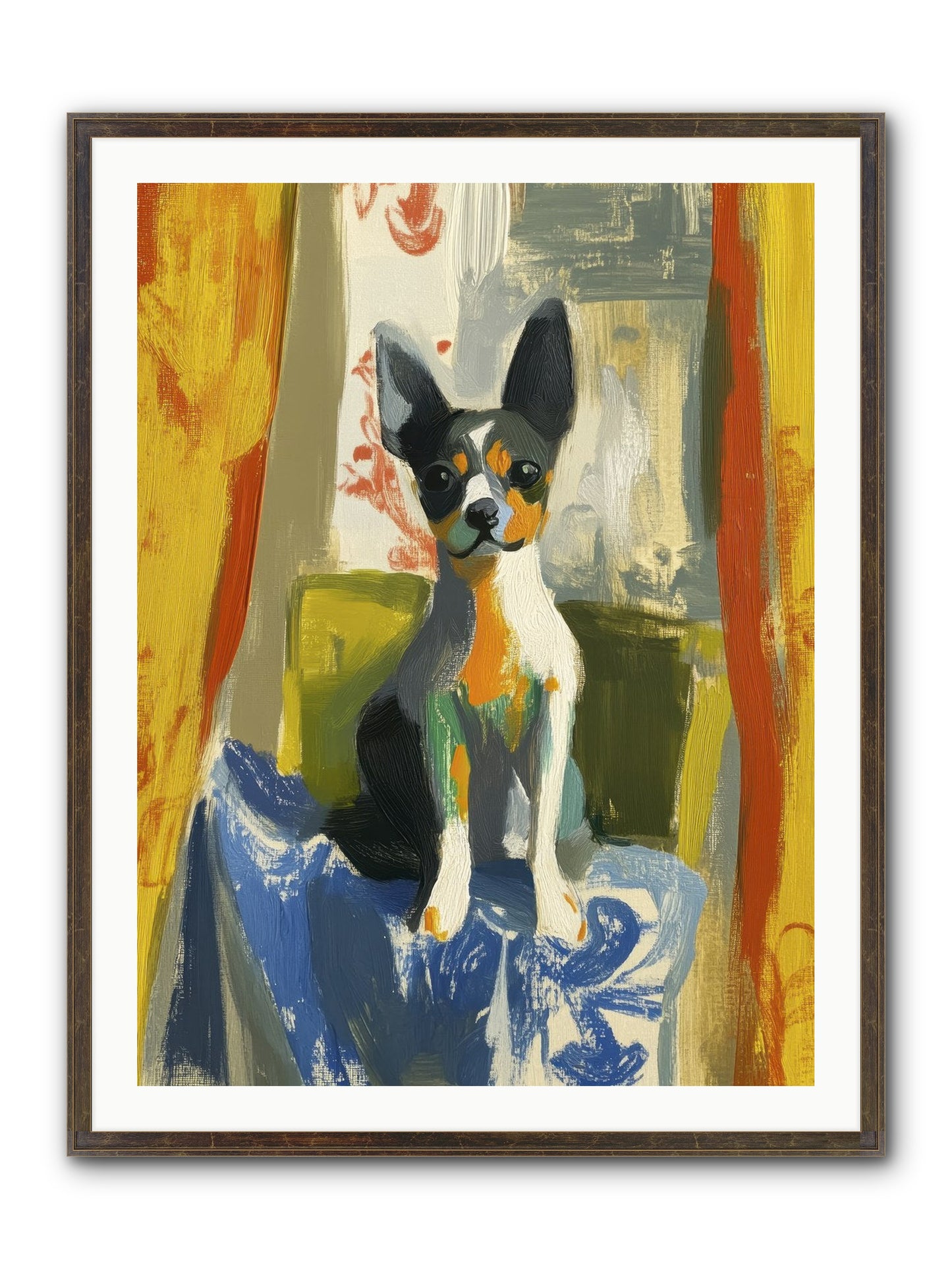 Hazel Mae Framed Print - Slimwoods Black/Gold 30x40