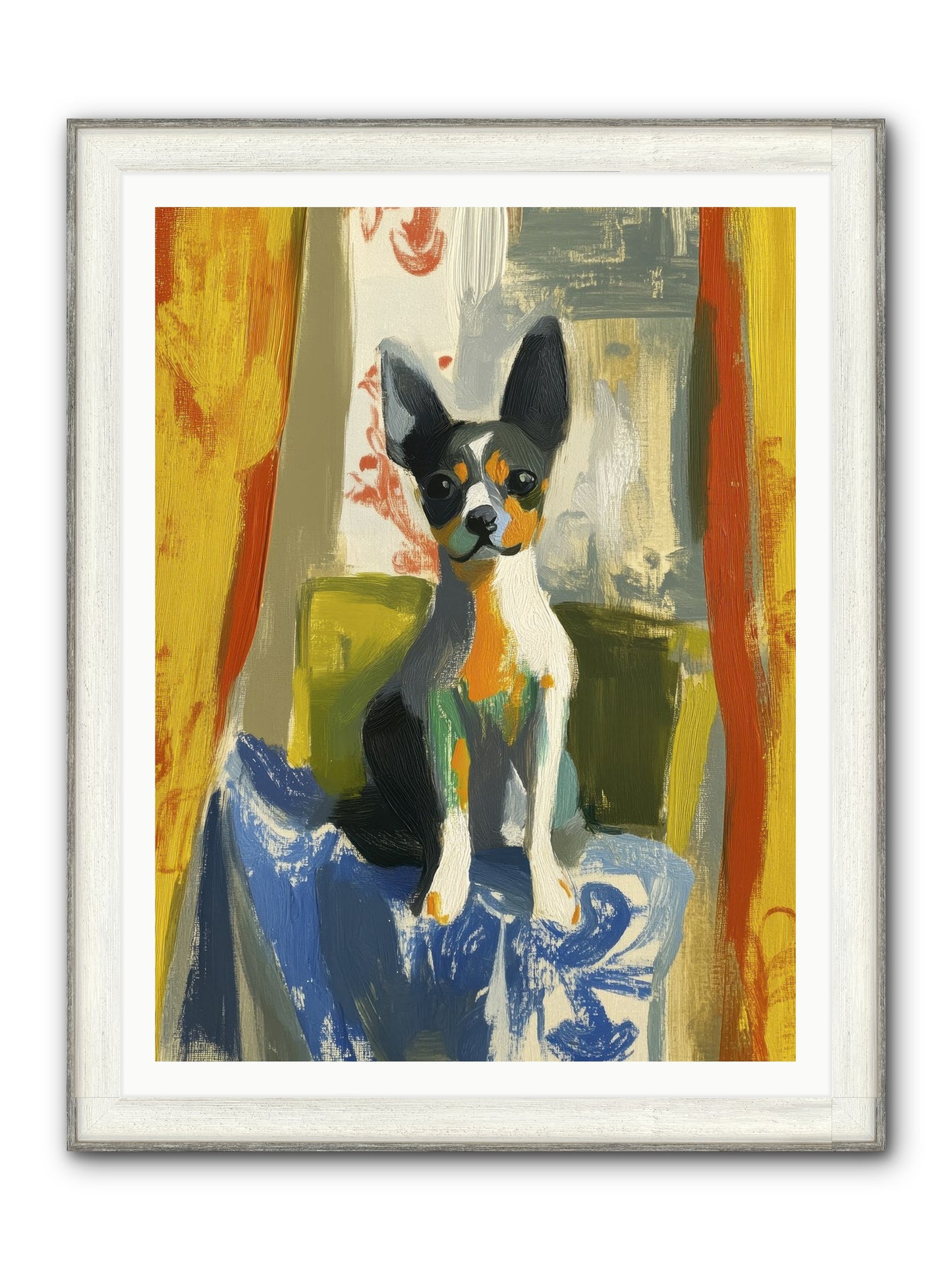 Hazel Mae Framed Print - Driftwood White 36x48