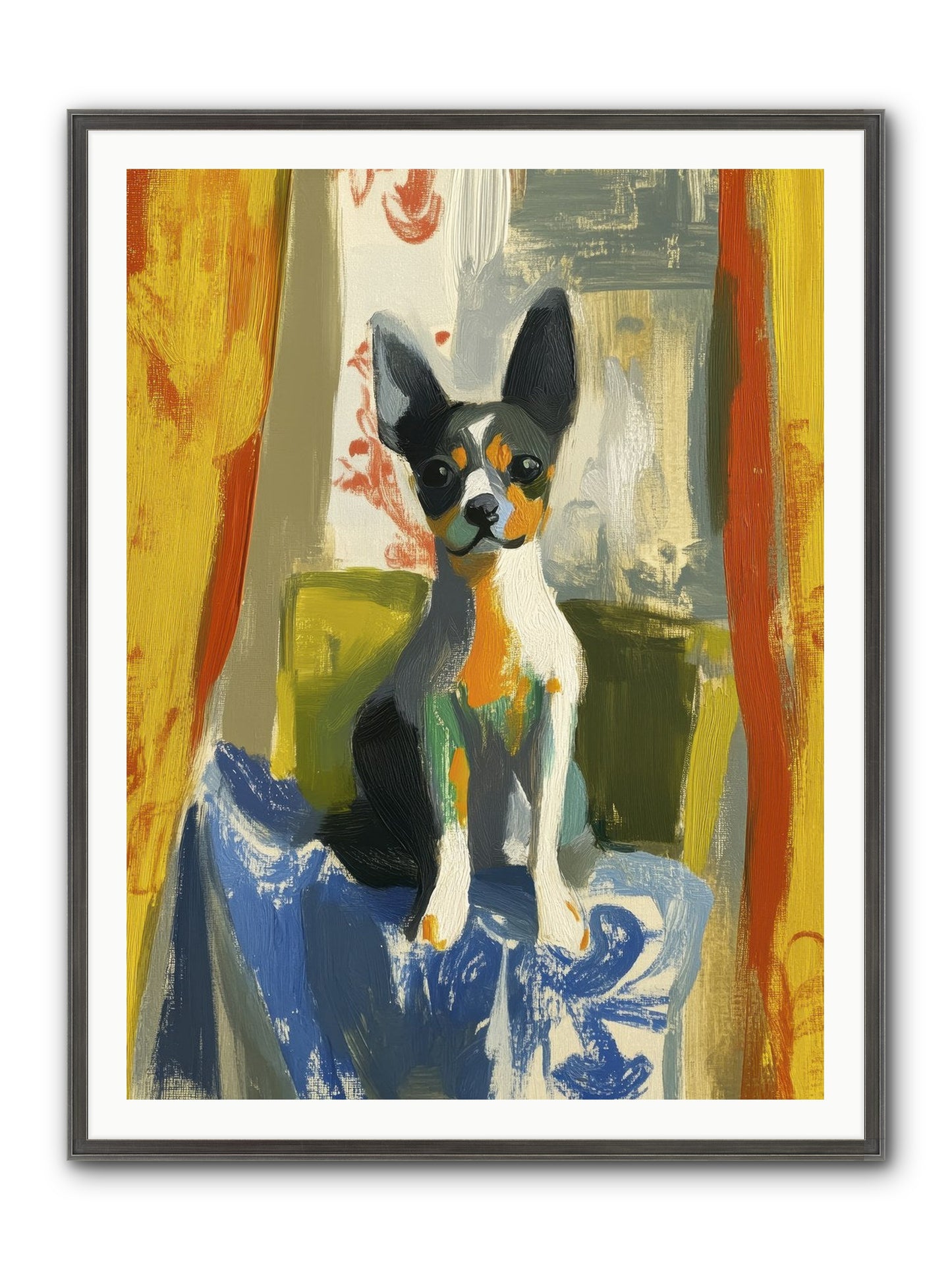 Hazel Mae Framed Print - Slimwoods Black/Silver 36x48