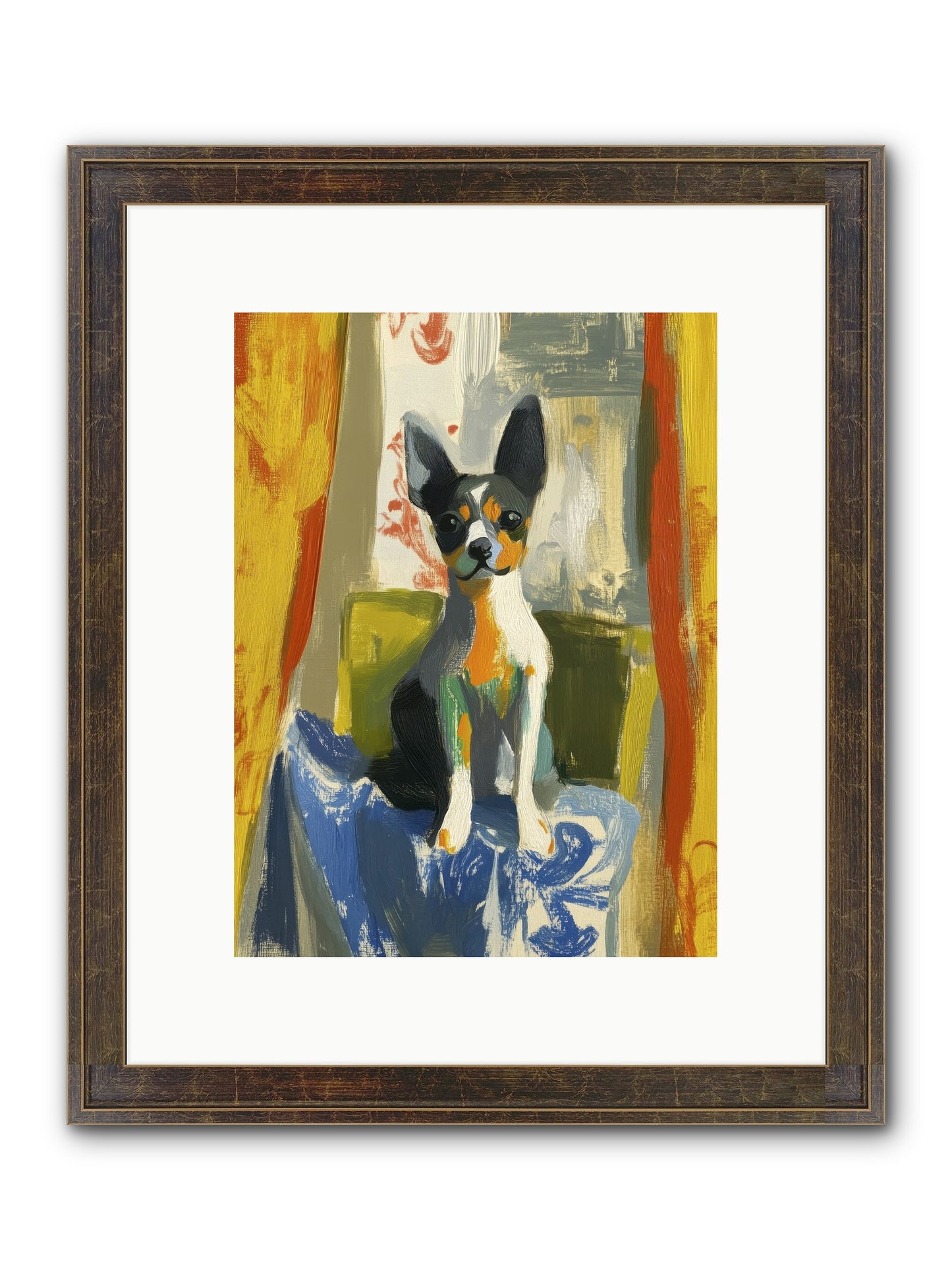 Hazel Mae Framed Print - Slimwoods Black/Gold 9x12