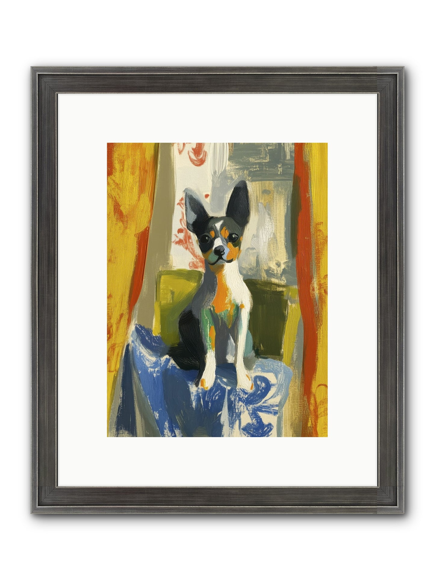 Hazel Mae Framed Print - Slimwoods Black/Silver 9x12