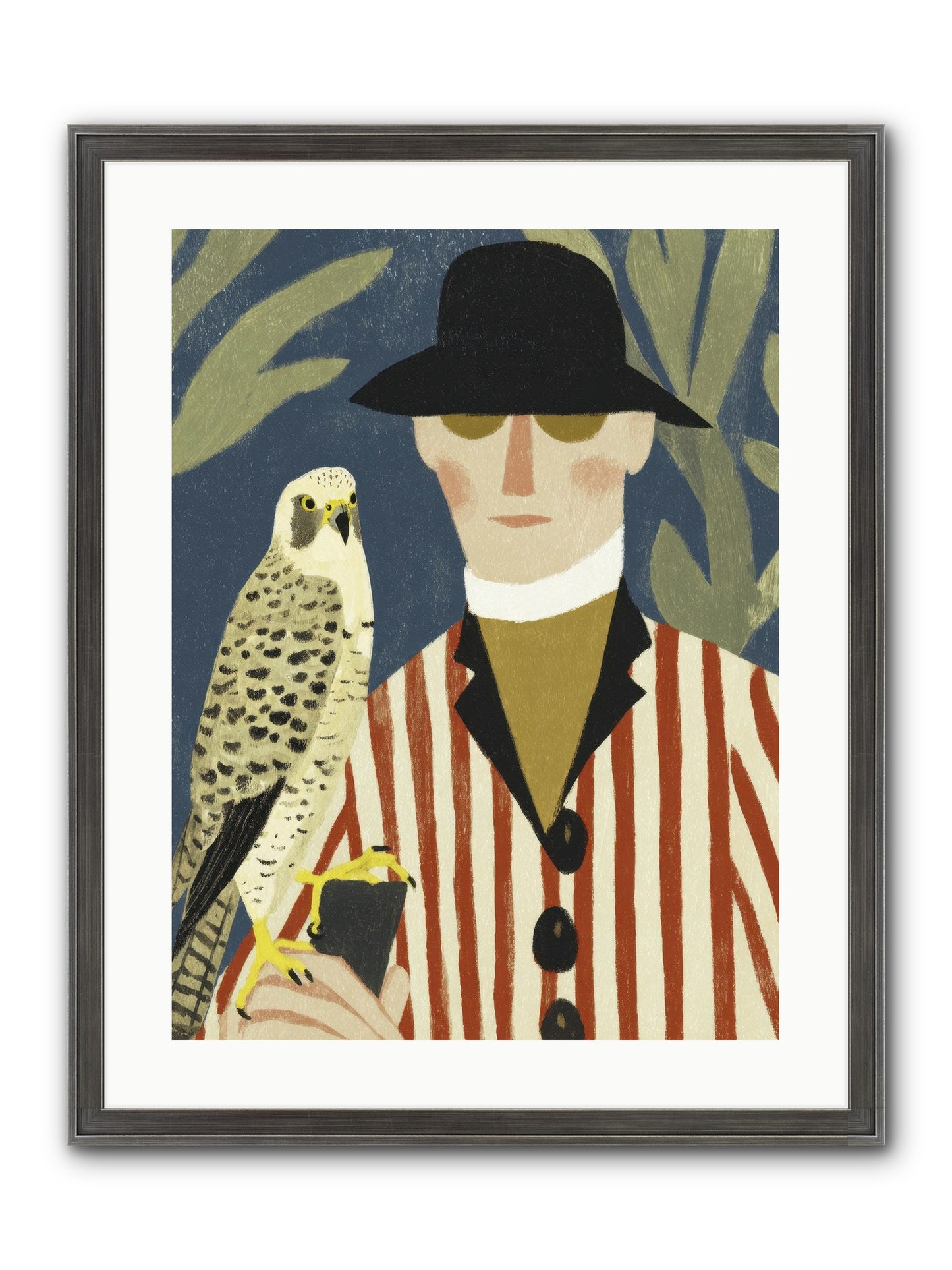He Painted Birds From Memory Framed Print - Slimwoods Black/Silver 18x24