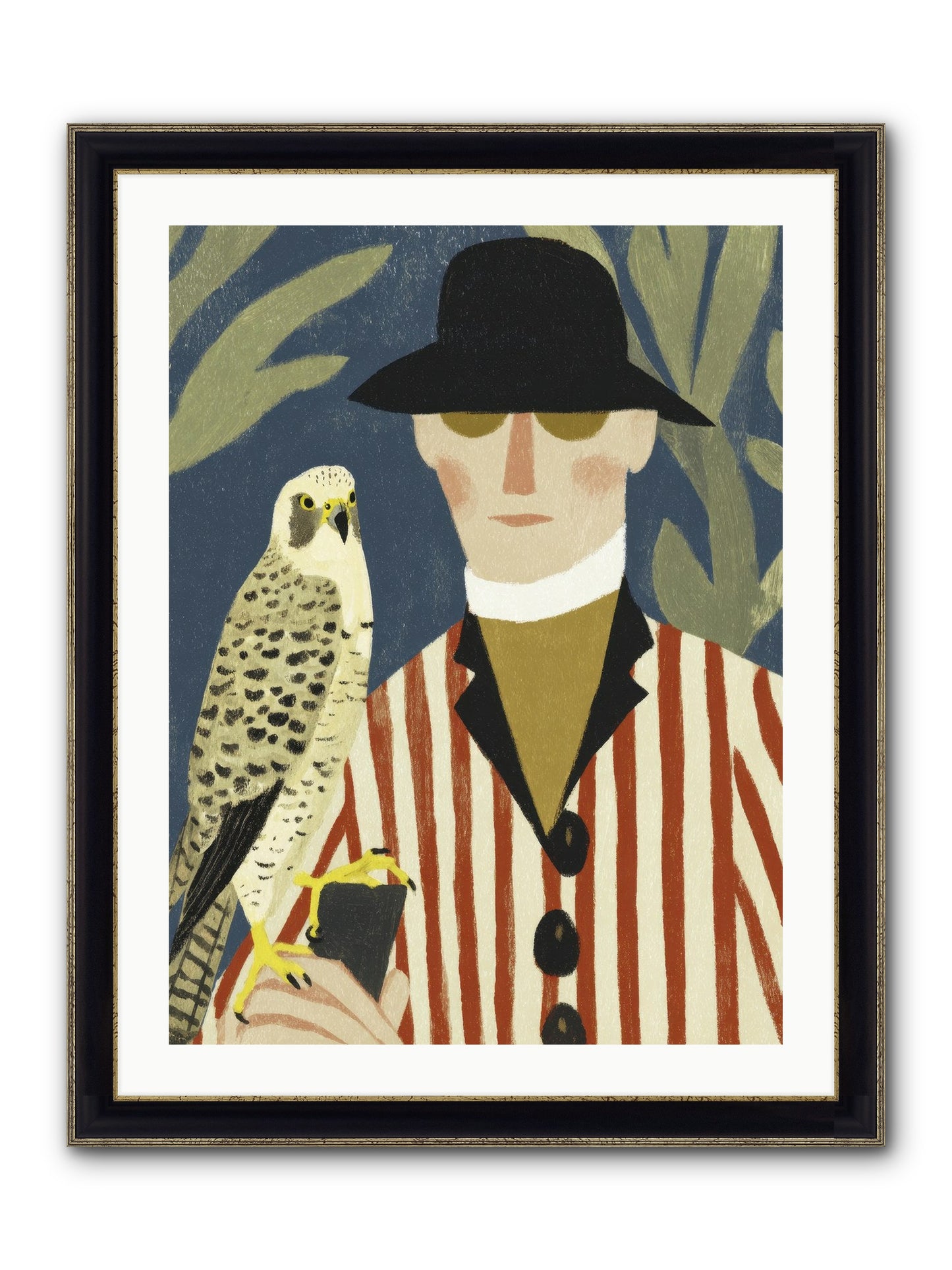 He Painted Birds From Memory Framed Print - Black & Gold 24x32