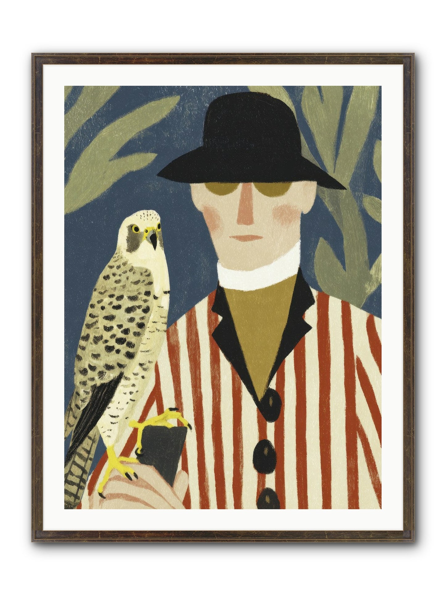He Painted Birds From Memory Framed Print - Slimwoods Black/Gold 30x40