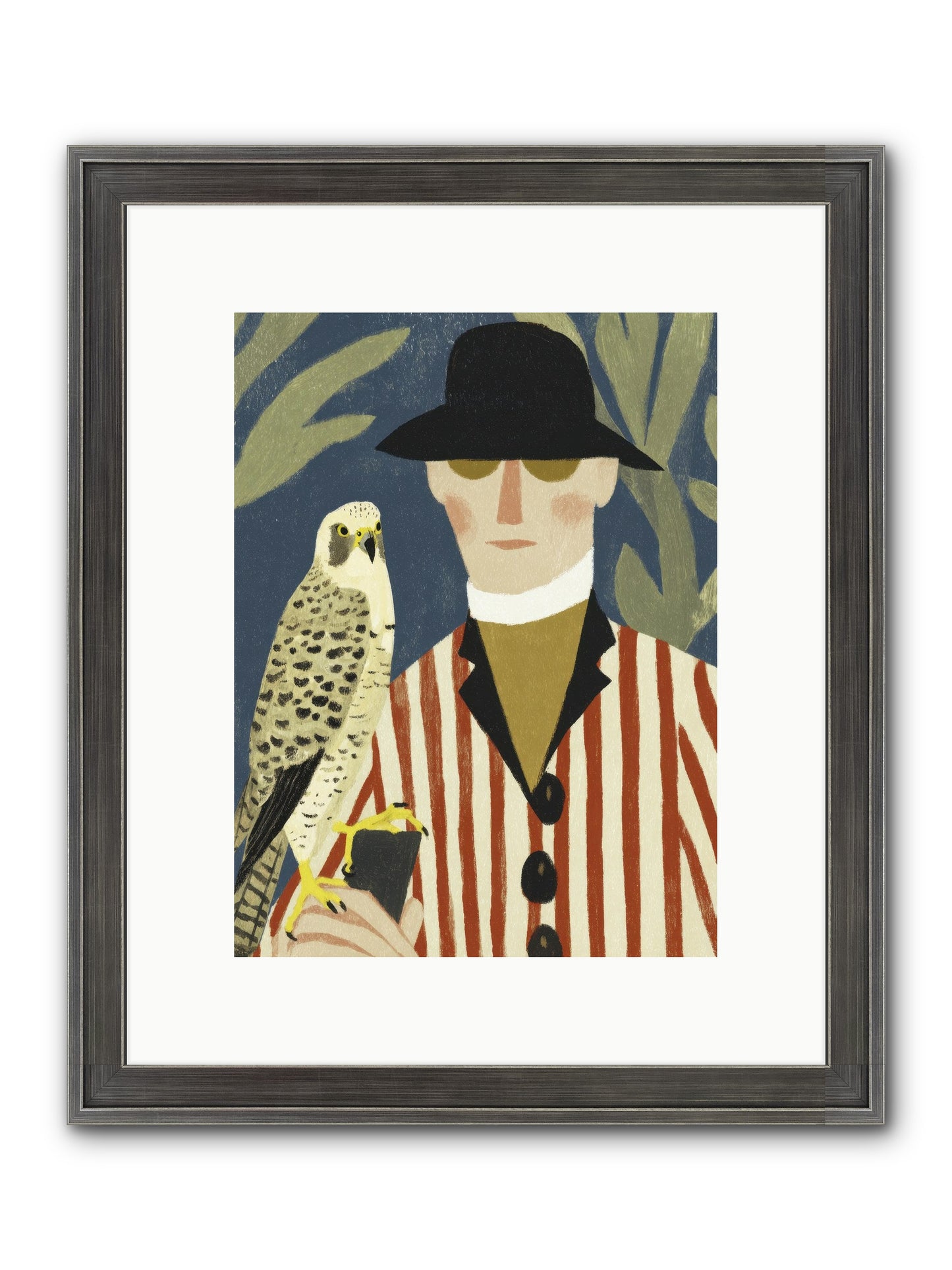 He Painted Birds From Memory Framed Print - Slimwoods Black/Silver 9x12
