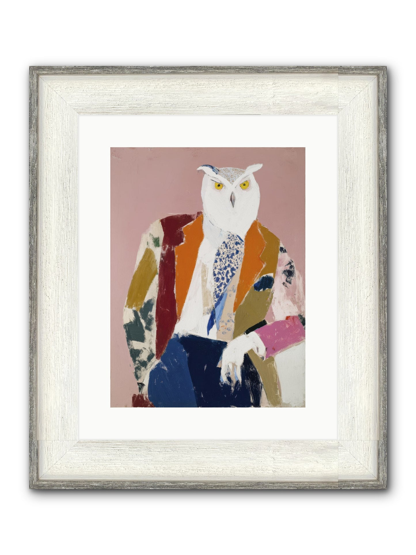 He Who Saw Through Everything Framed Print - Driftwood White 12x16