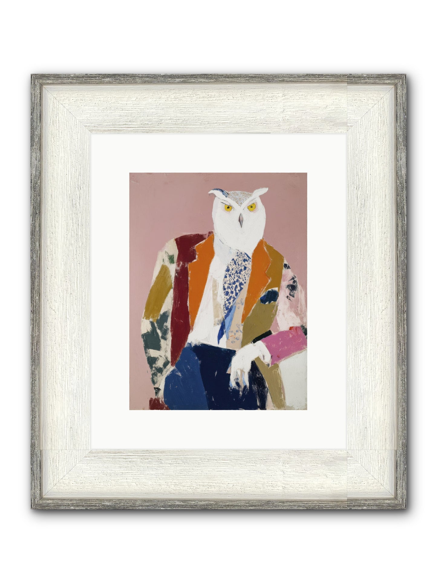 He Who Saw Through Everything Framed Print - Driftwood White 9x12