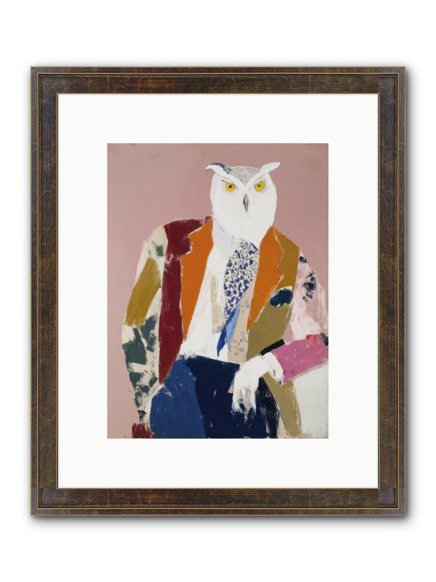 He Who Saw Through Everything Framed Print - Slimwoods Black/Gold 9x12