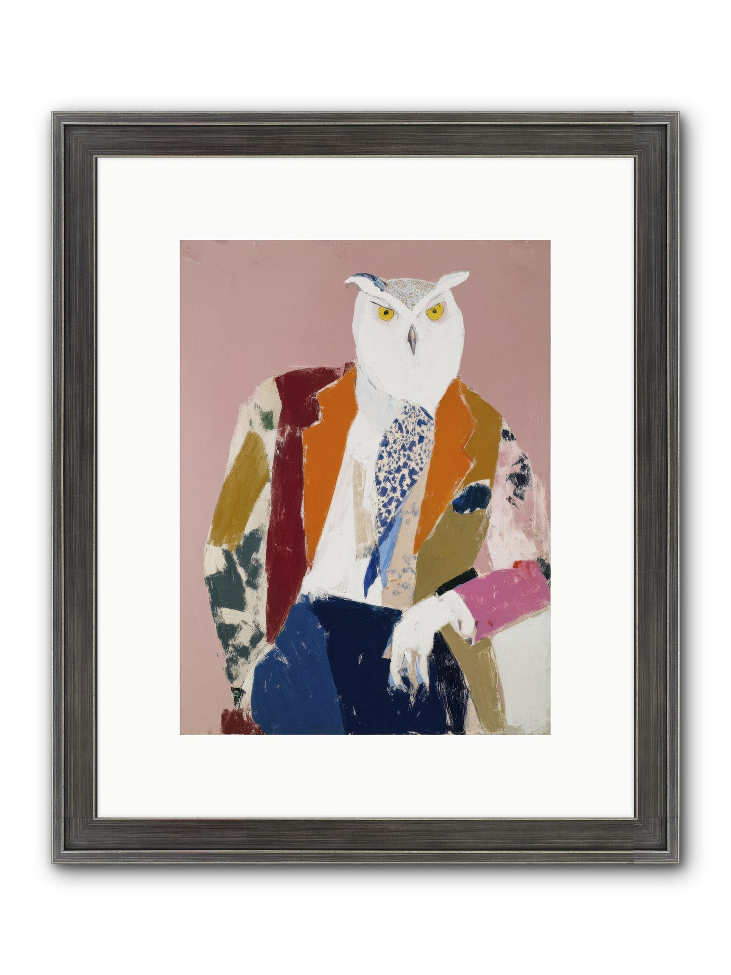He Who Saw Through Everything Framed Print - Slimwoods Black/Silver 9x12