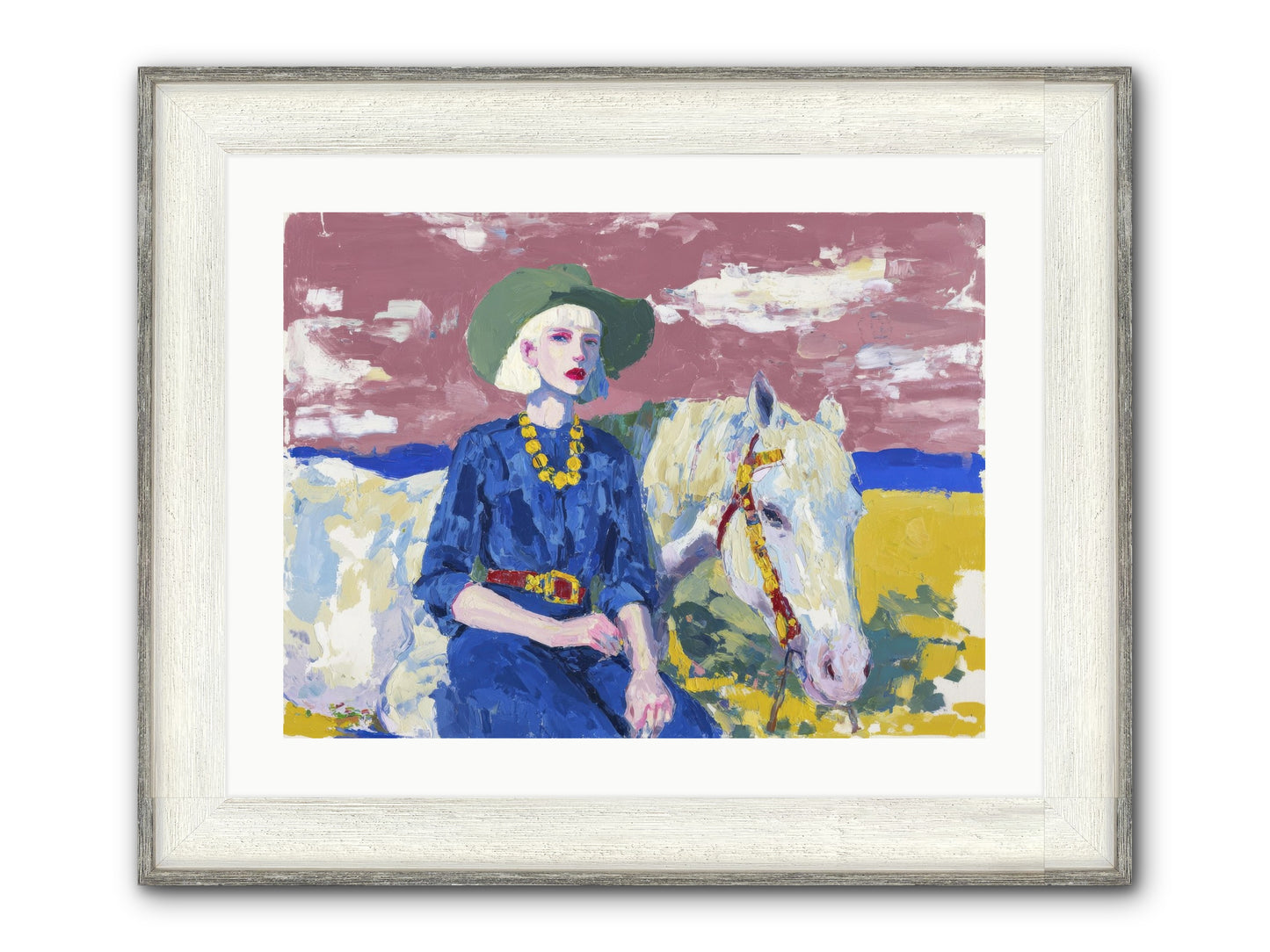 Heading West Framed Print - Driftwood White 24x18