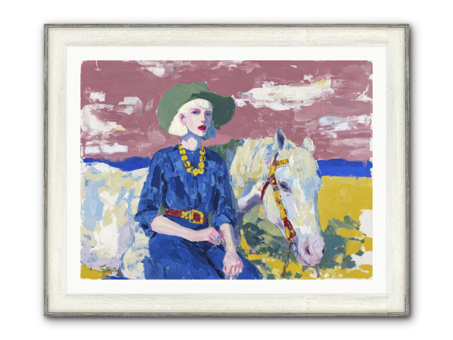 Heading West Framed Print - Driftwood White 40x30