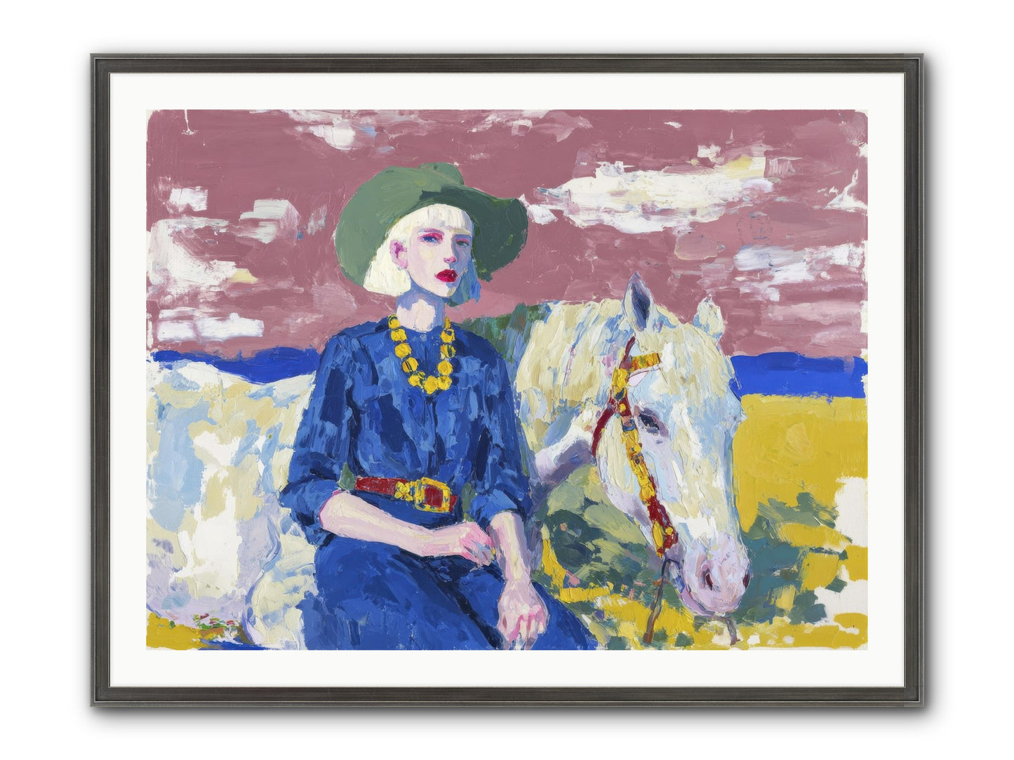 Heading West Framed Print - Slimwoods Black/Silver 40x30