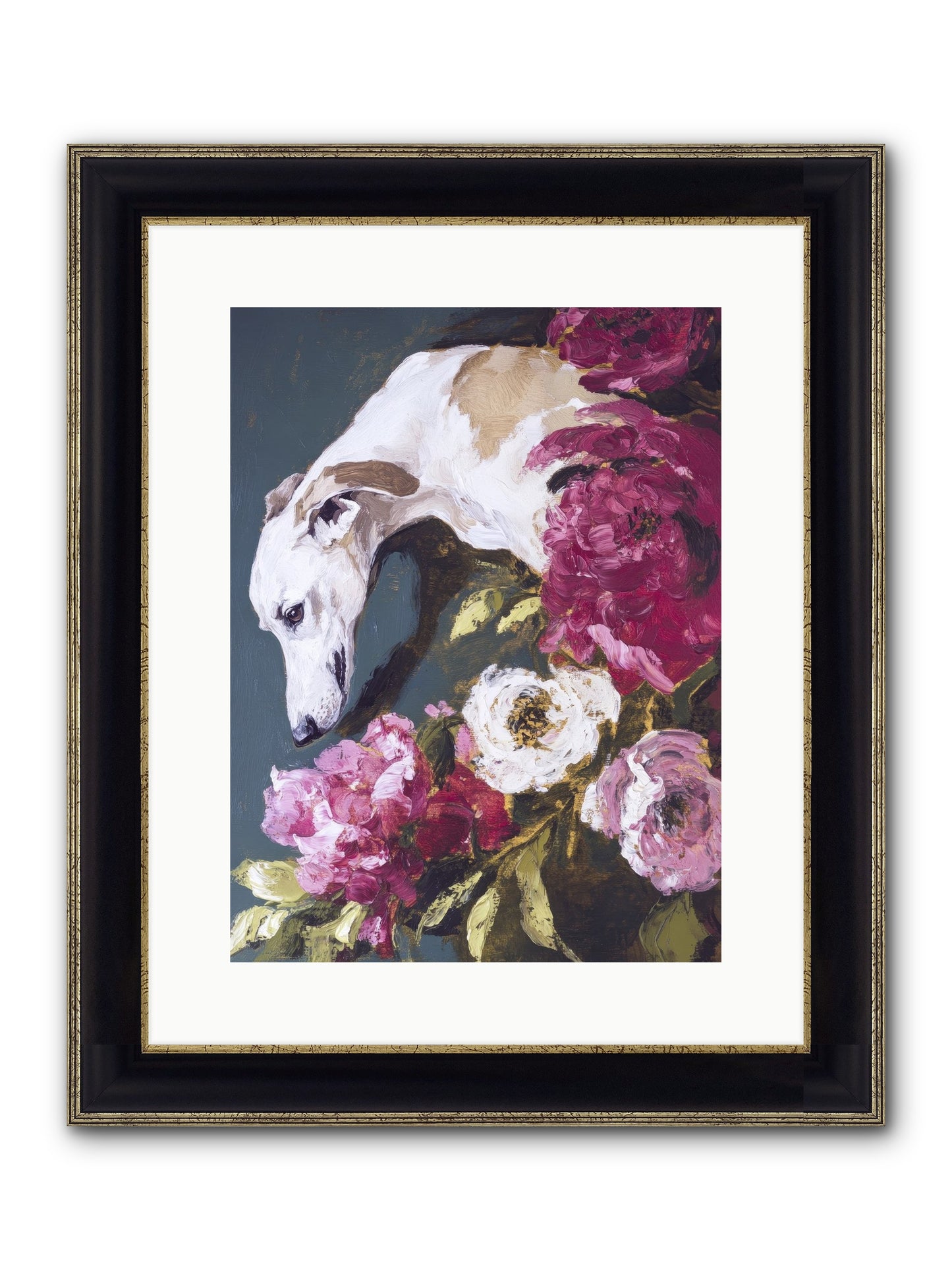 Heart's Gentle Keeper Framed Print - Black & Gold 12x16