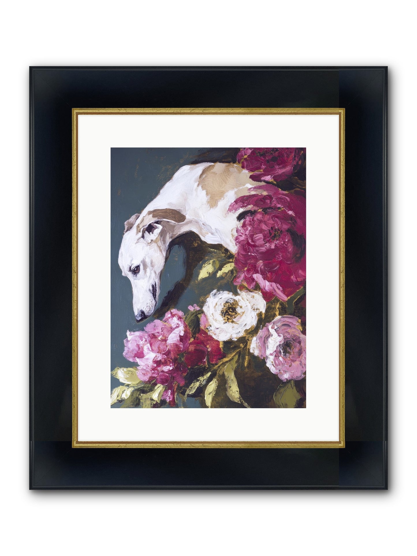 Heart's Gentle Keeper Framed Print - Wide Black w/Gold 12x16