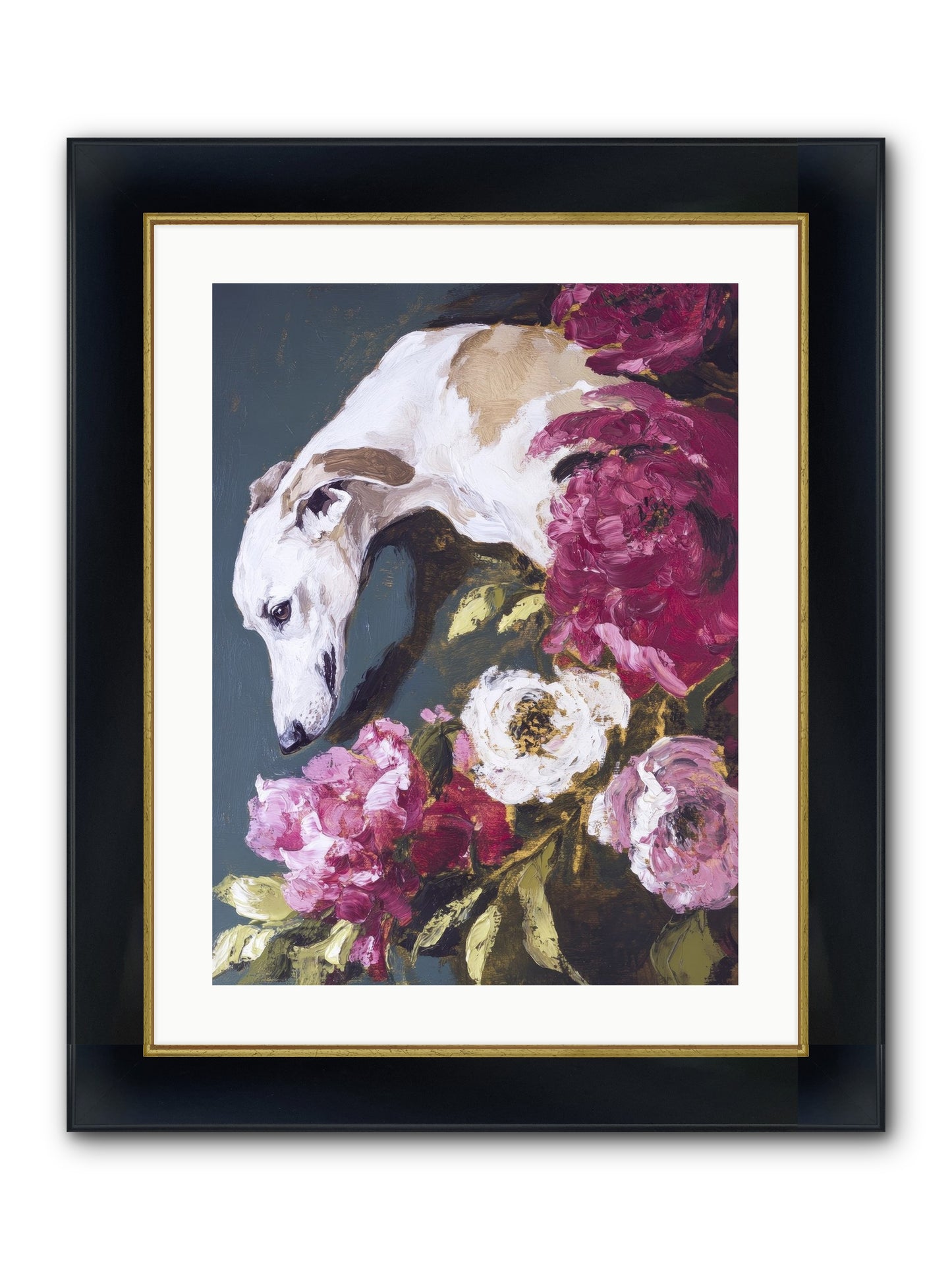 Heart's Gentle Keeper Framed Print - Wide Black w/Gold 18x24