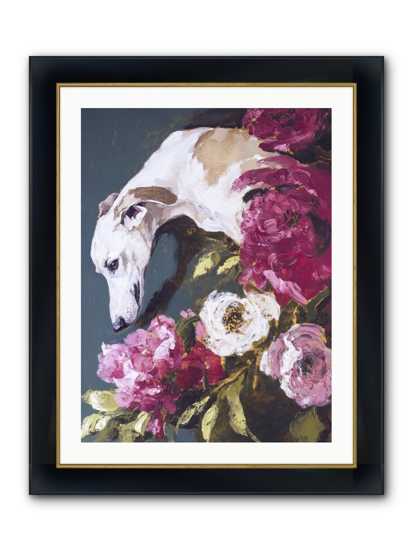 Heart's Gentle Keeper Framed Print - Wide Black w/Gold 24x32