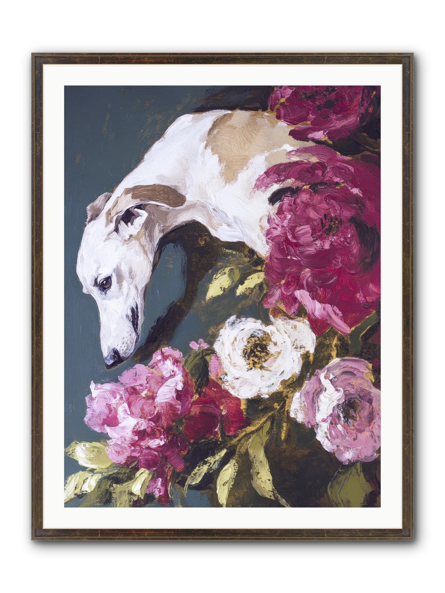 Heart's Gentle Keeper Framed Print - Slimwoods Black/Gold 30x40