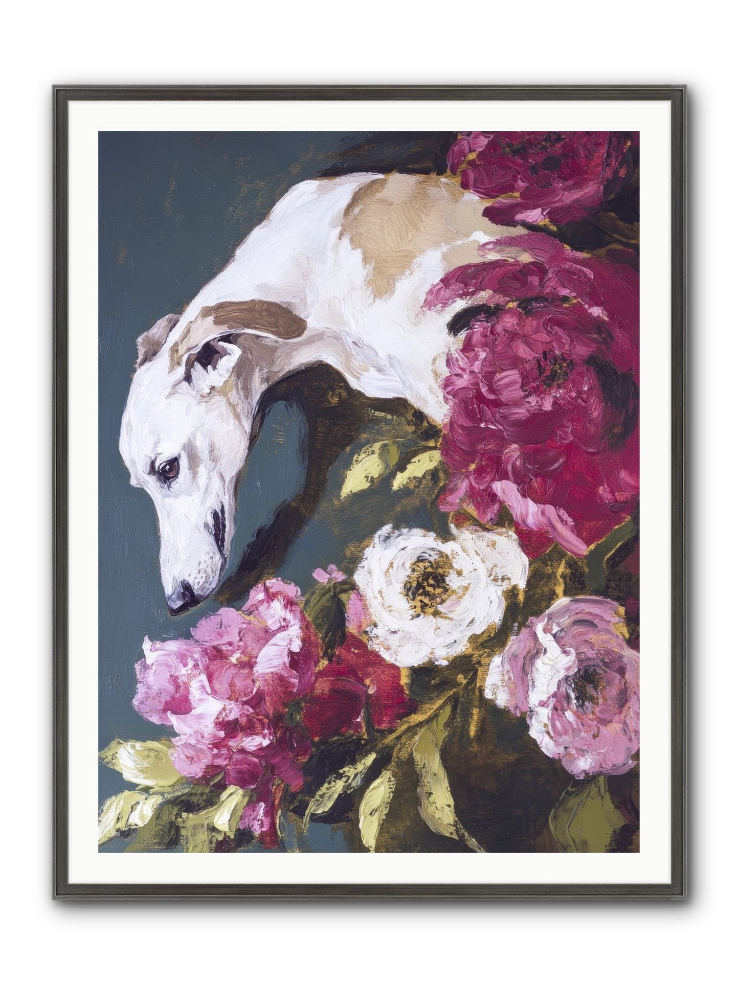 Heart's Gentle Keeper Framed Print - Slimwoods Black/Silver 36x48
