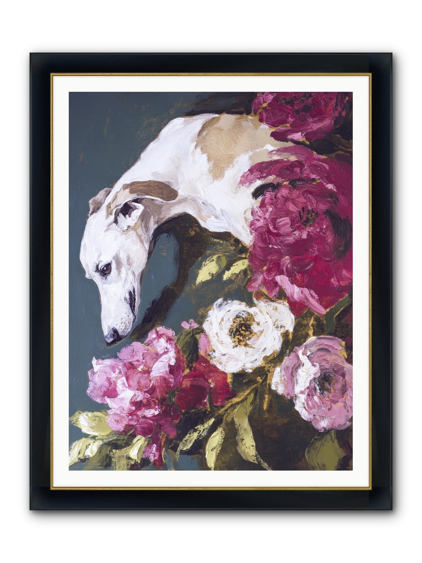 Heart's Gentle Keeper Framed Print - Wide Black w/Gold 36x48