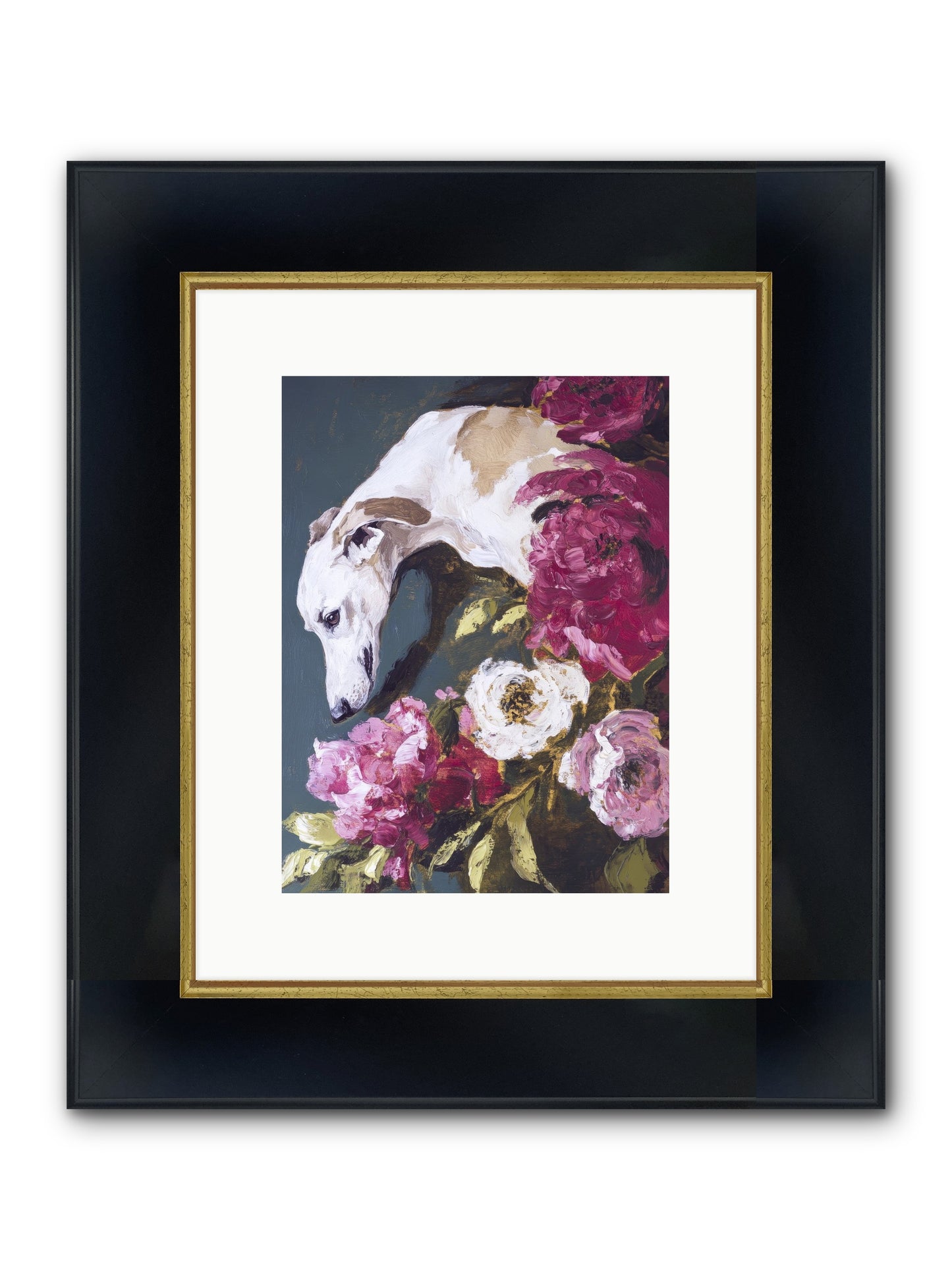 Heart's Gentle Keeper Framed Print - Wide Black w/Gold 9x12