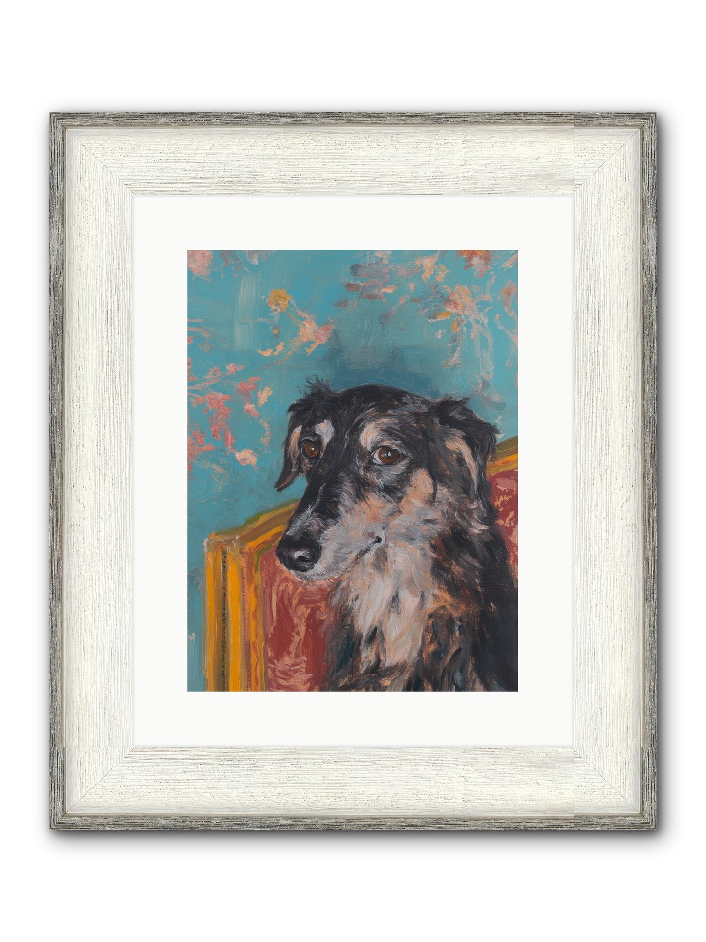 Heart's Protector Framed Print - Driftwood White 12x16