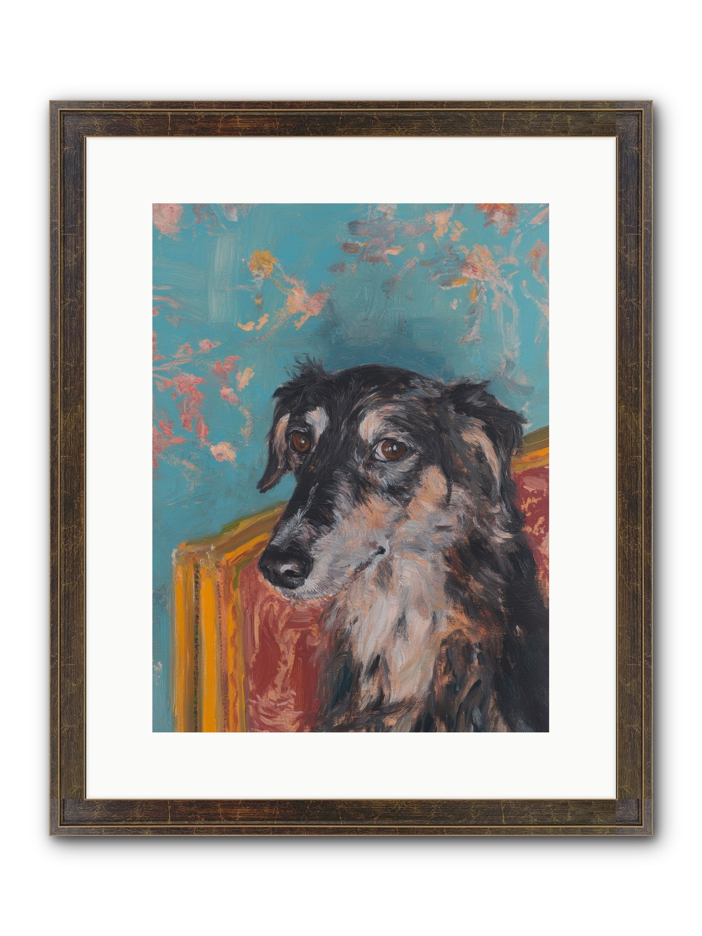 Heart's Protector Framed Print - Slimwoods Black/Gold 12x16