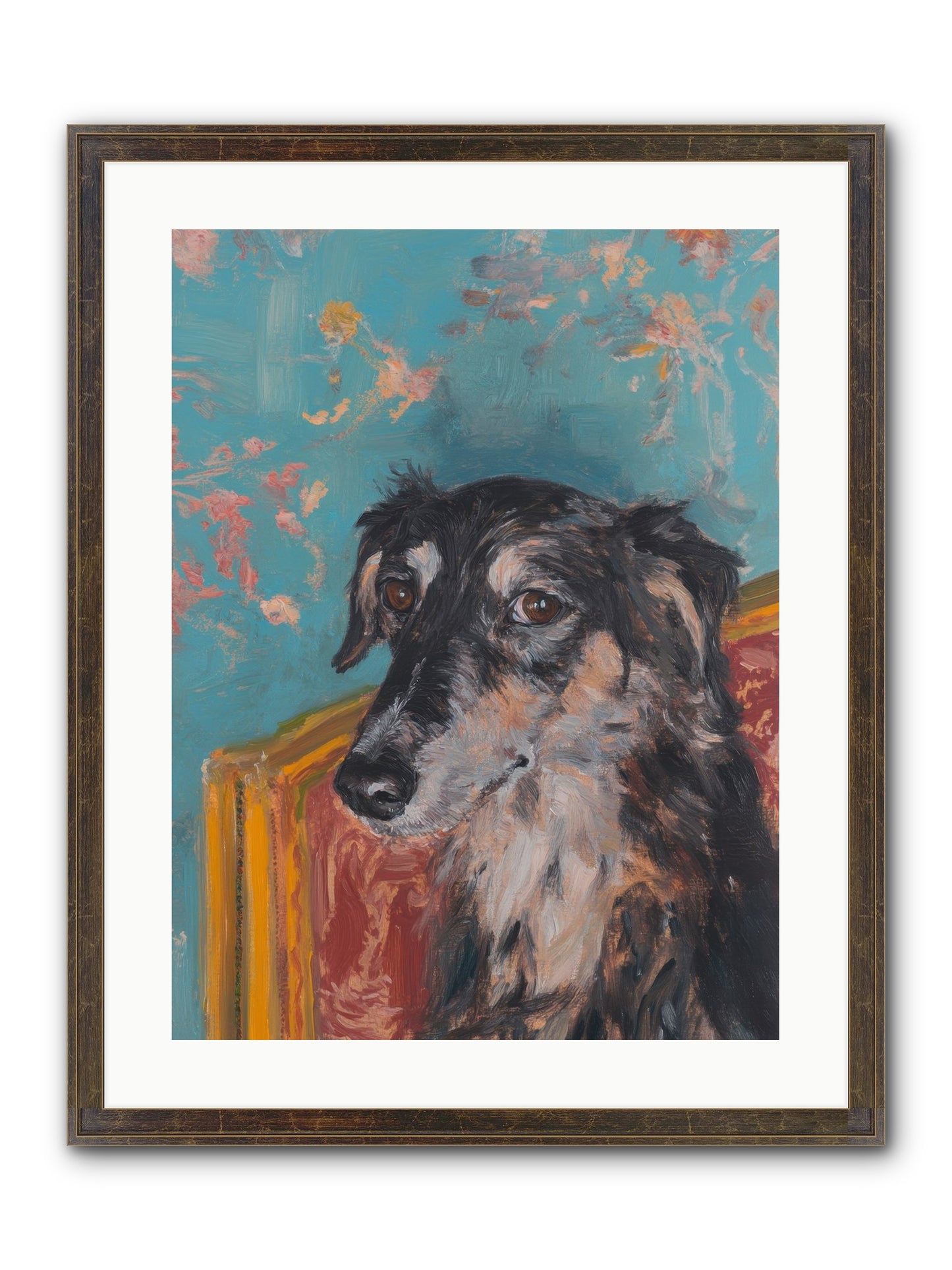 Heart's Protector Framed Print - Slimwoods Black/Gold 18x24
