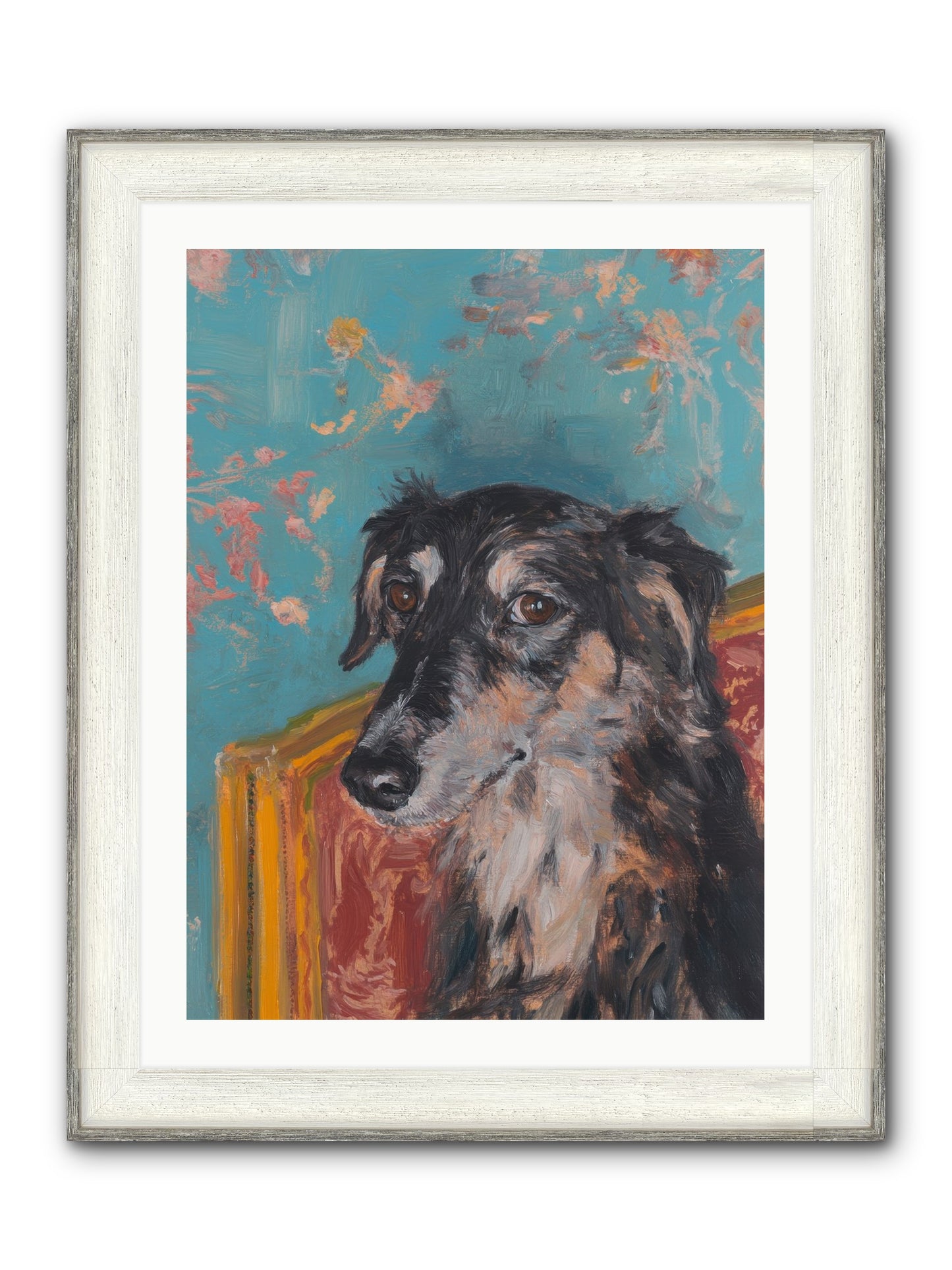 Heart's Protector Framed Print - Driftwood White 24x32