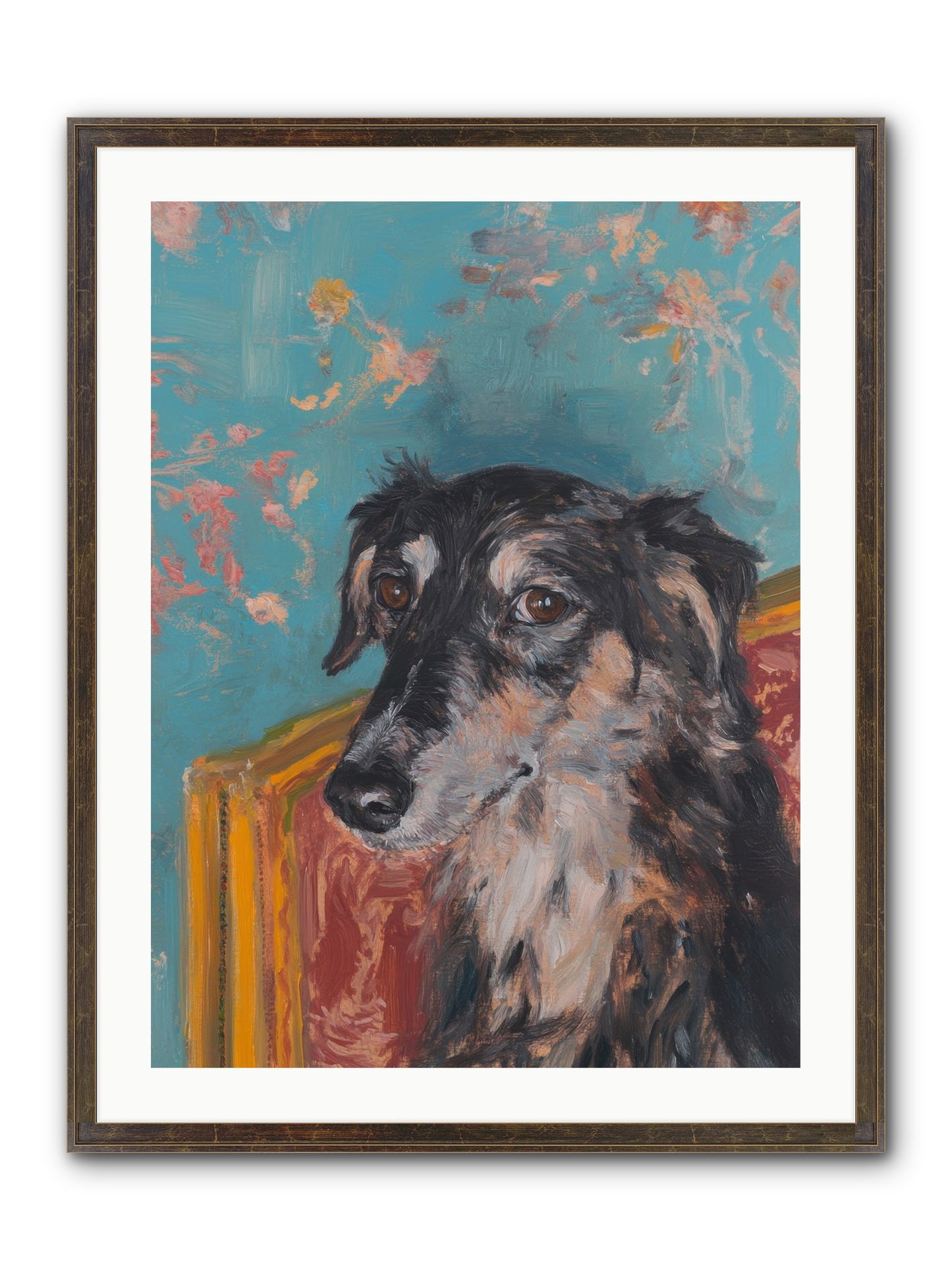 Heart's Protector Framed Print - Slimwoods Black/Gold 24x32