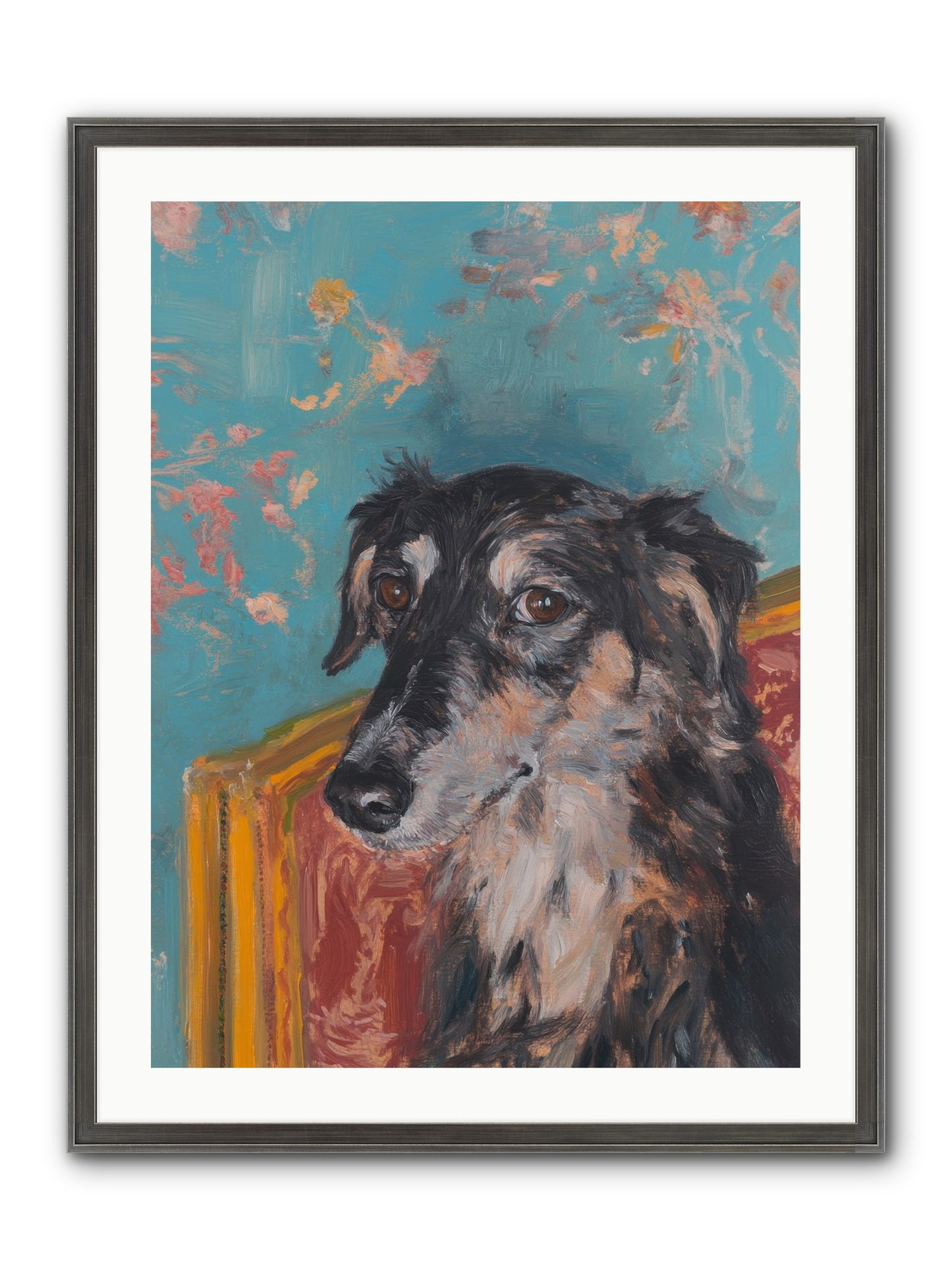 Heart's Protector Framed Print - Slimwoods Black/Silver 24x32