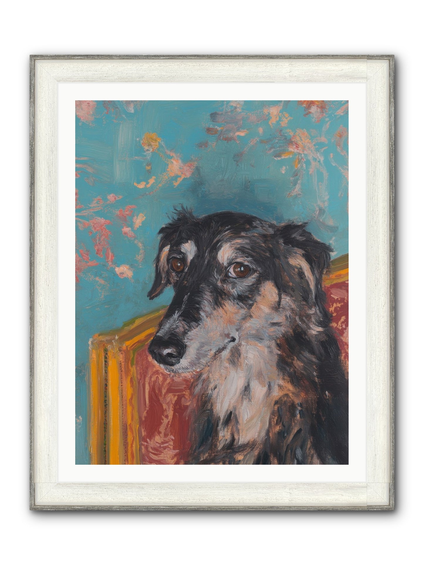 Heart's Protector Framed Print - Driftwood White 30x40