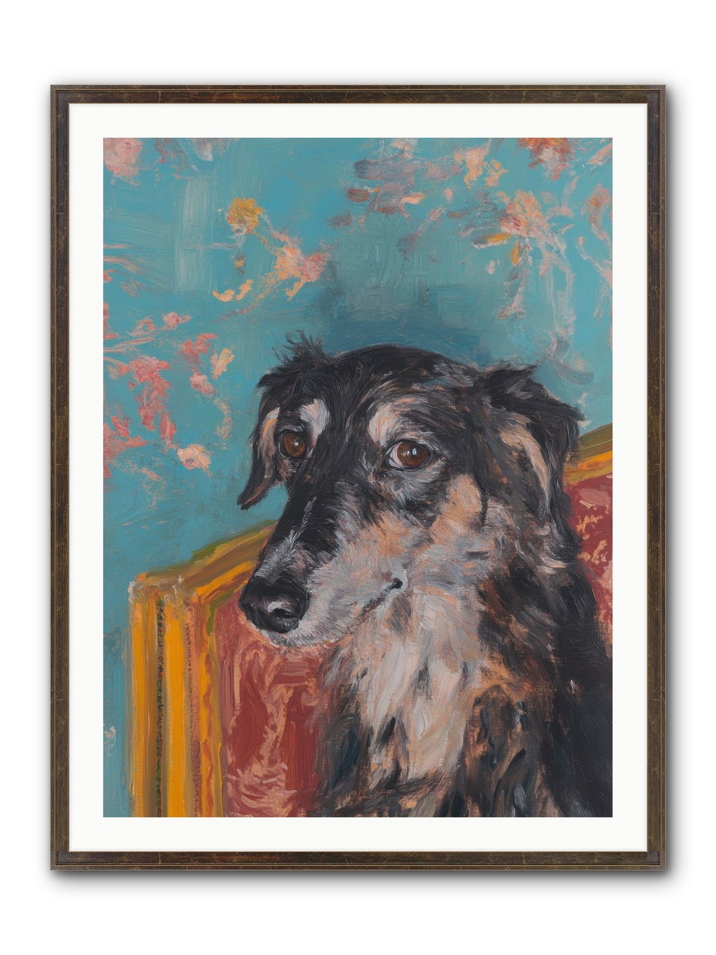 Heart's Protector Framed Print - Slimwoods Black/Gold 30x40