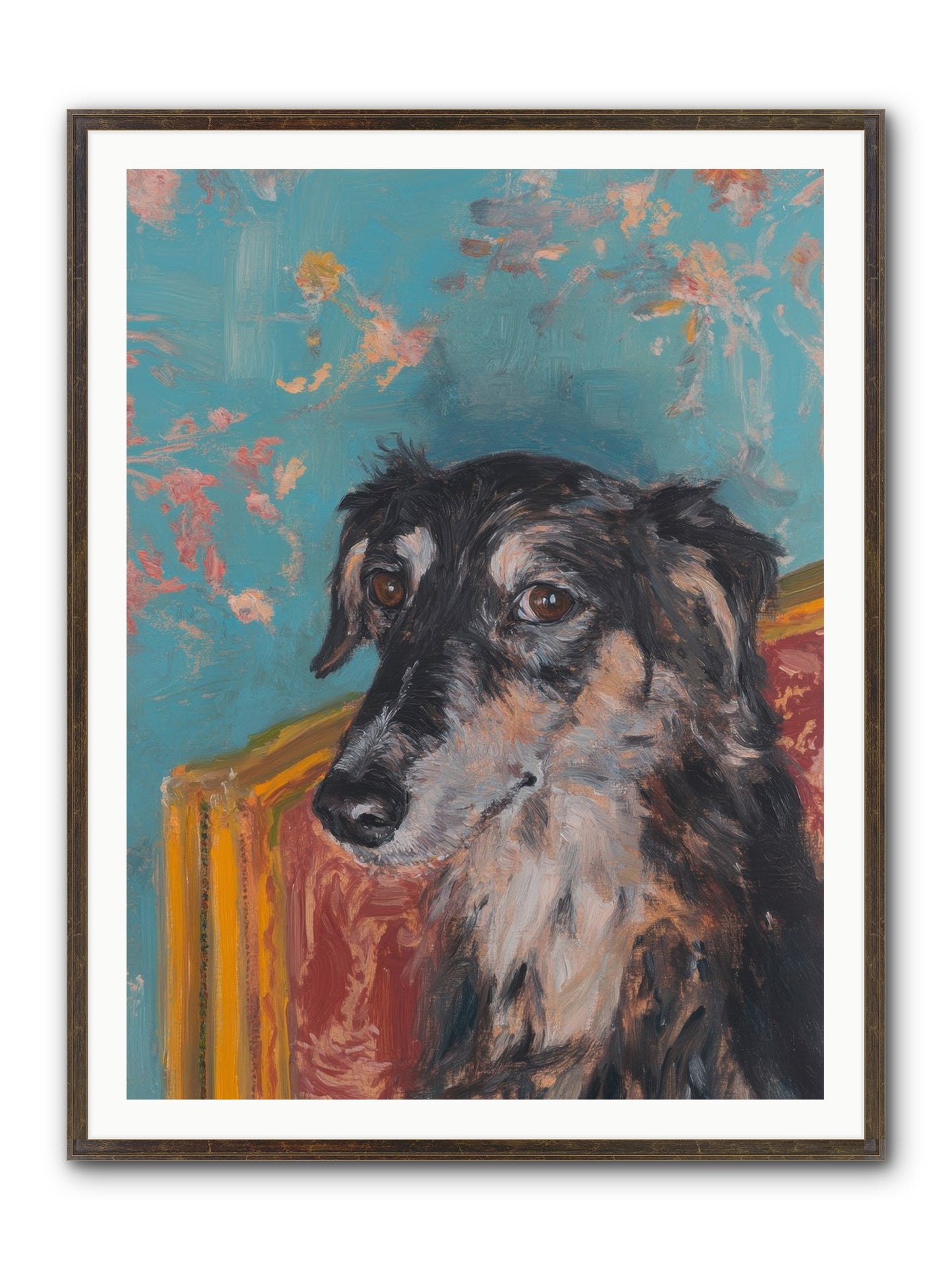 Heart's Protector Framed Print - Slimwoods Black/Gold 36x48