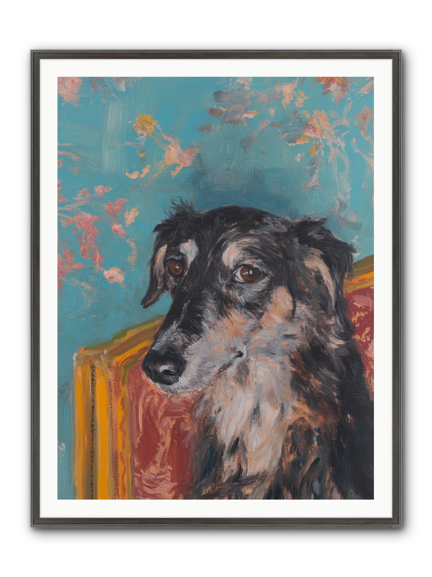 Heart's Protector Framed Print - Slimwoods Black/Silver 36x48