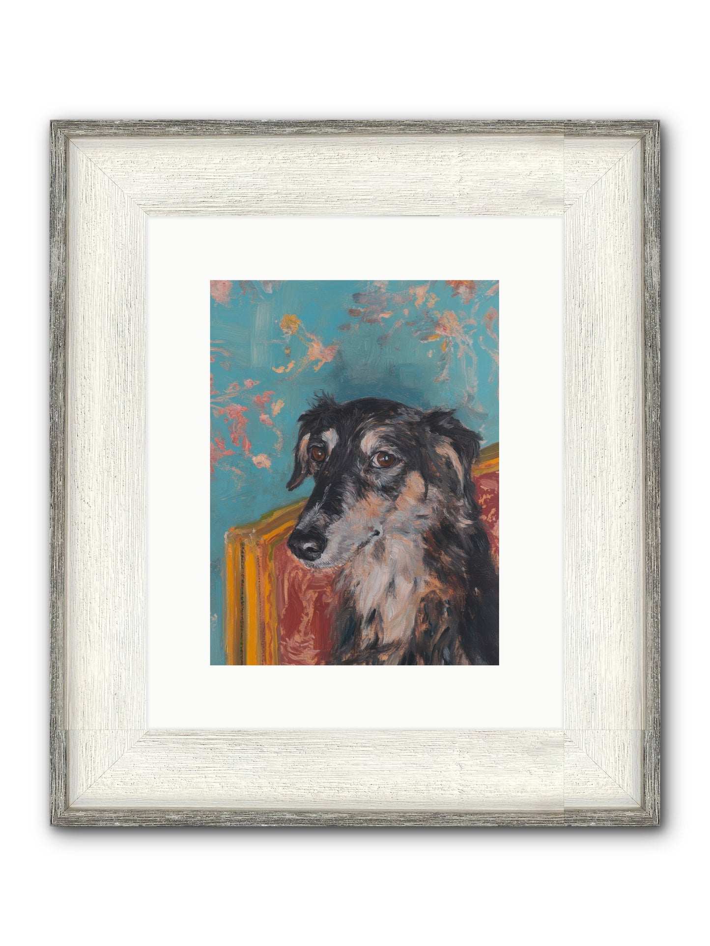 Heart's Protector Framed Print - Driftwood White 9x12
