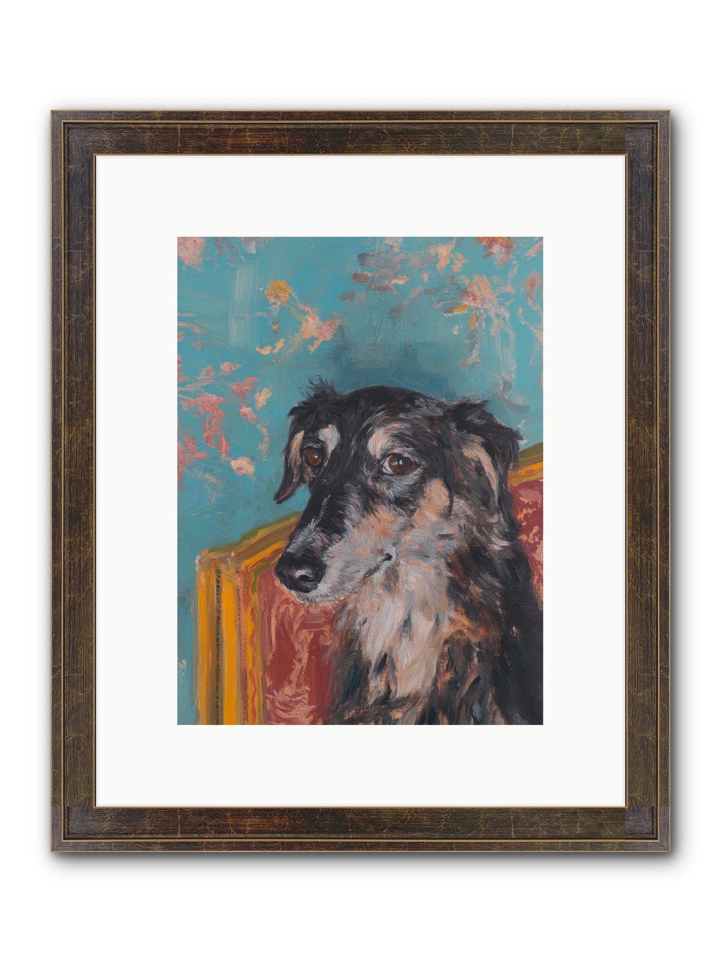 Heart's Protector Framed Print - Slimwoods Black/Gold 9x12