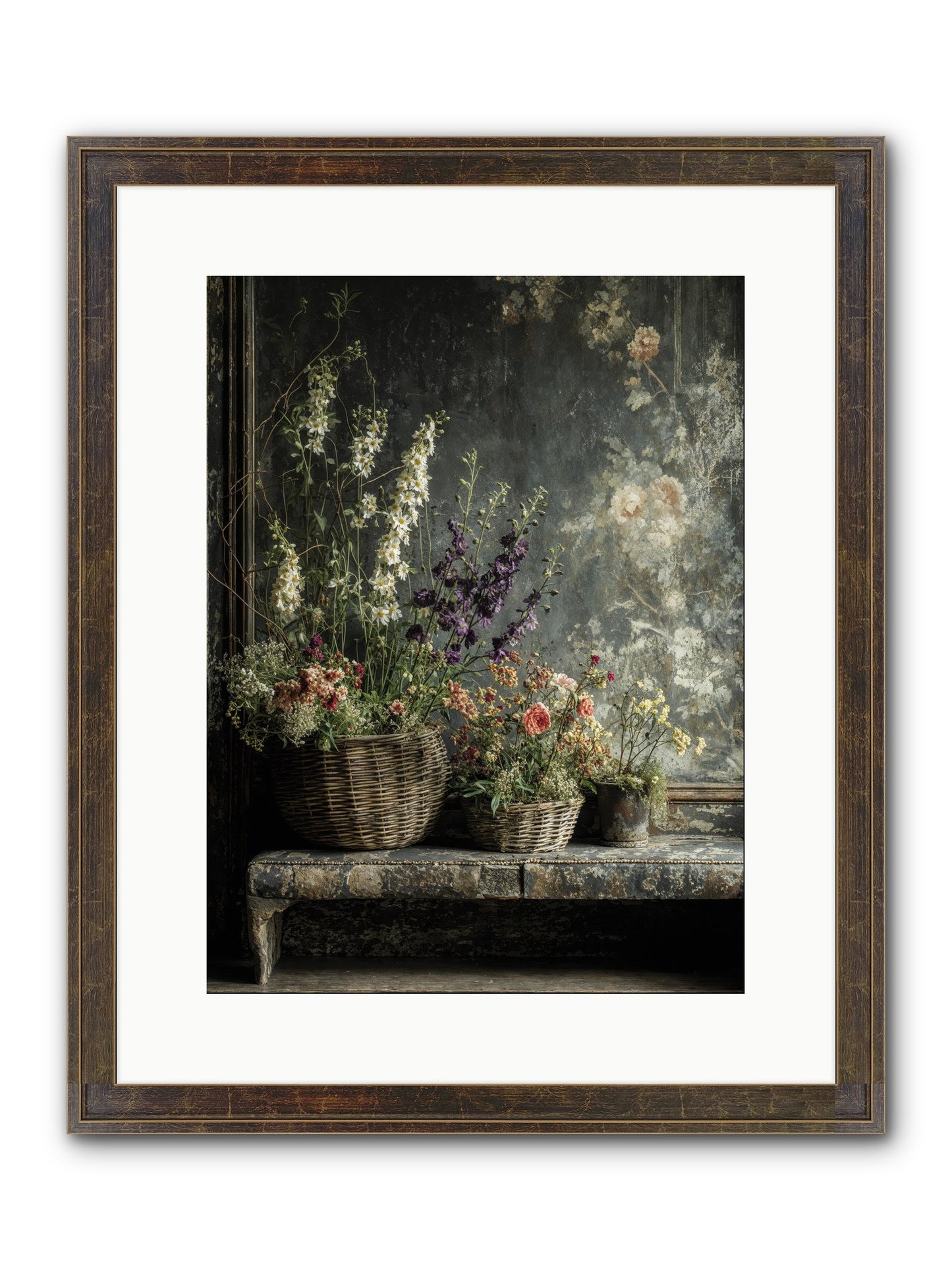 Heartcountry Framed Print - Slimwoods Black/Gold 12x16
