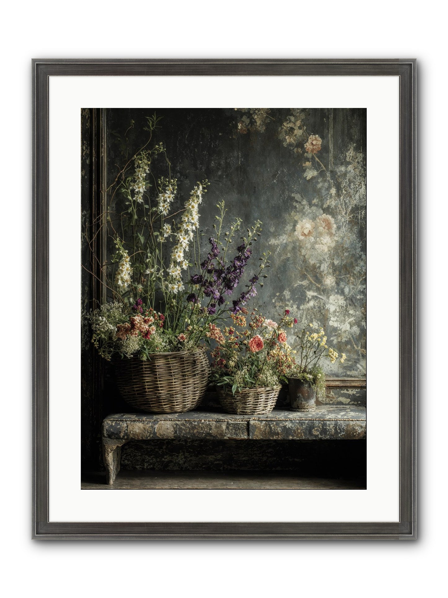 Heartcountry Framed Print - Slimwoods Black/Silver 18x24