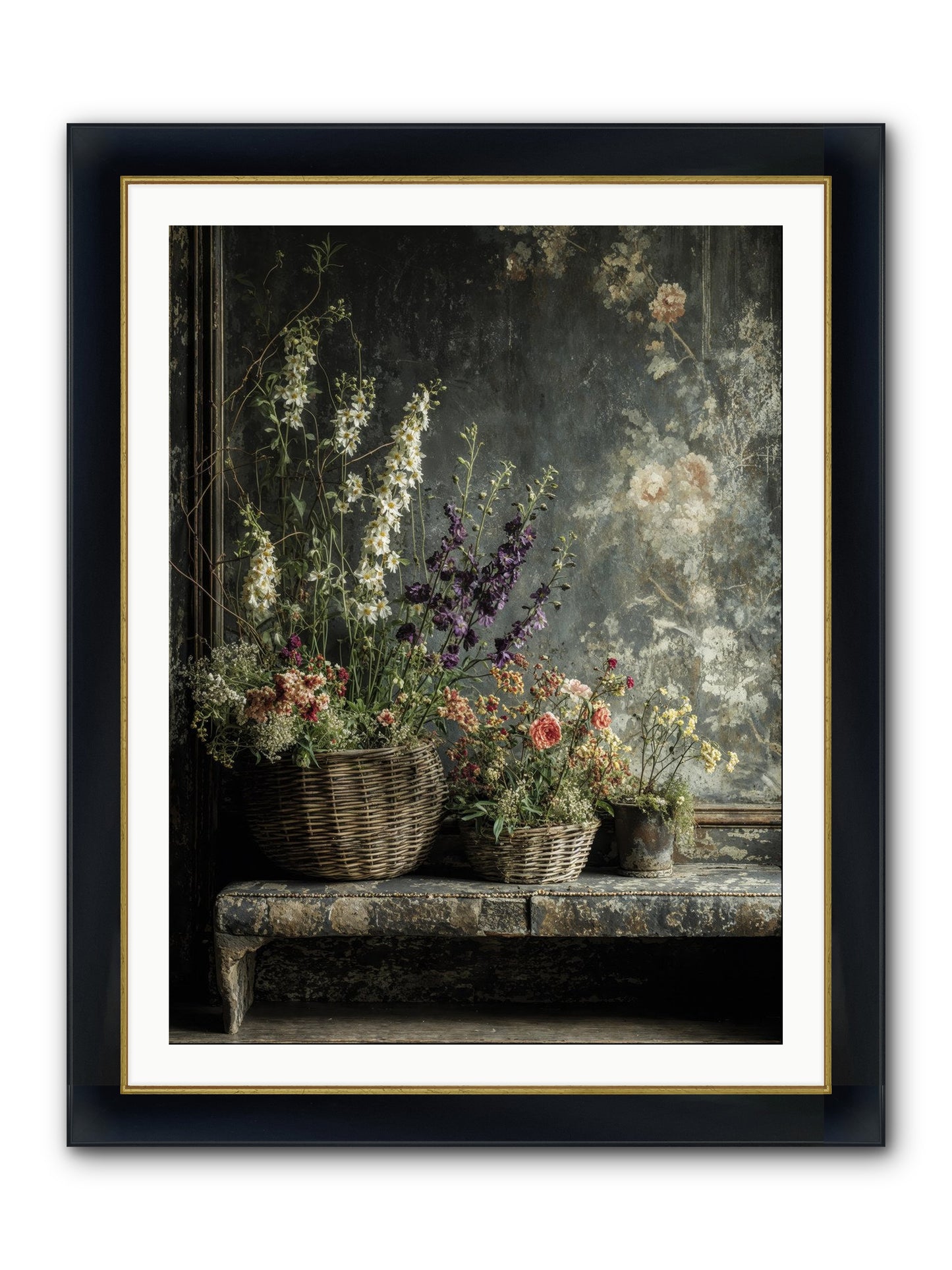 Heartcountry Framed Print - Wide Black w/Gold 30x40